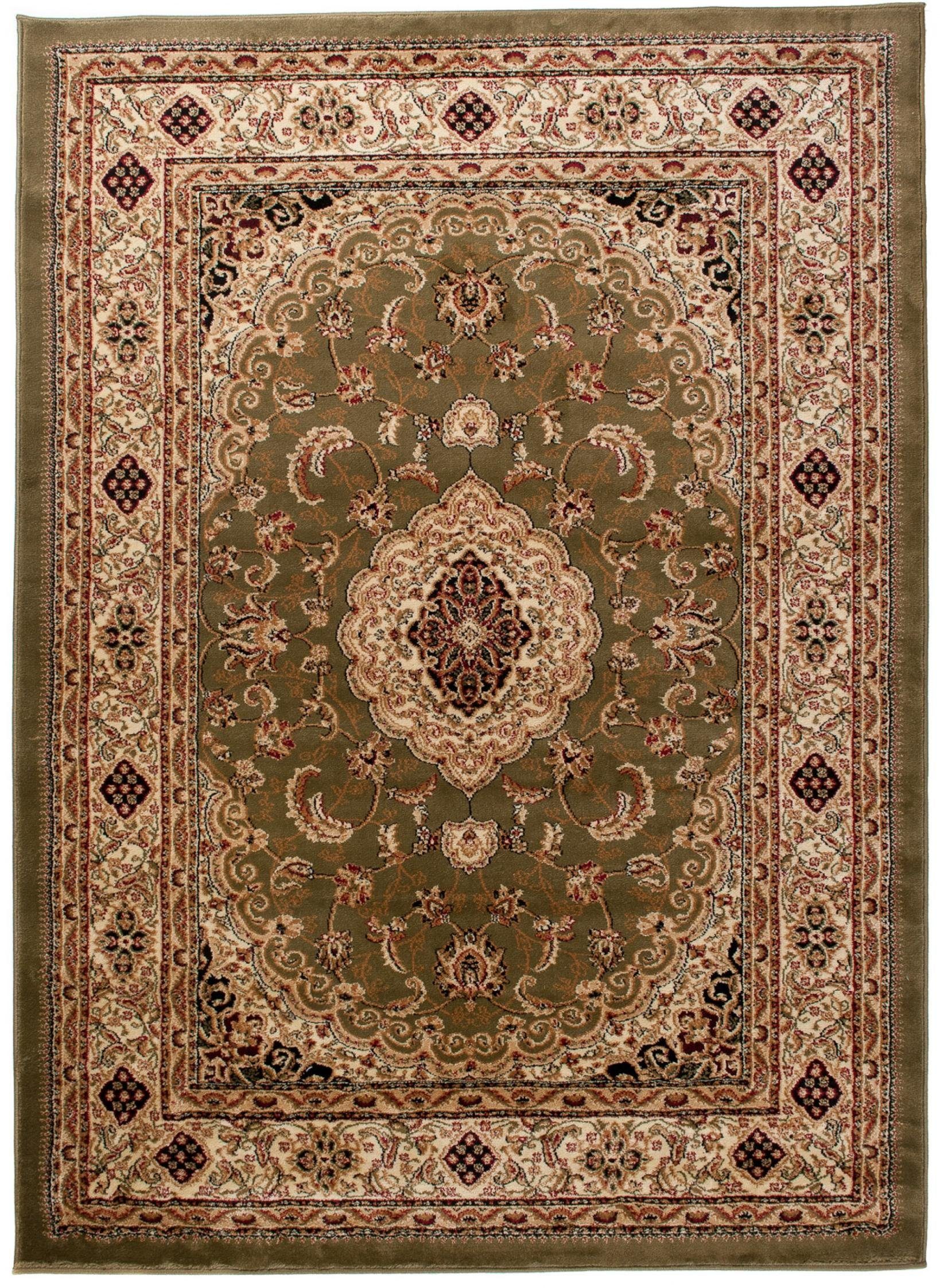 Wohnzimmerteppich cm, Oriente Mazovia, Orient - für Fußbodenheizung, 60 Grün, 100 Teppich Orientteppich Teppich Geeignet Pflegeleicht, Traditioneller x
