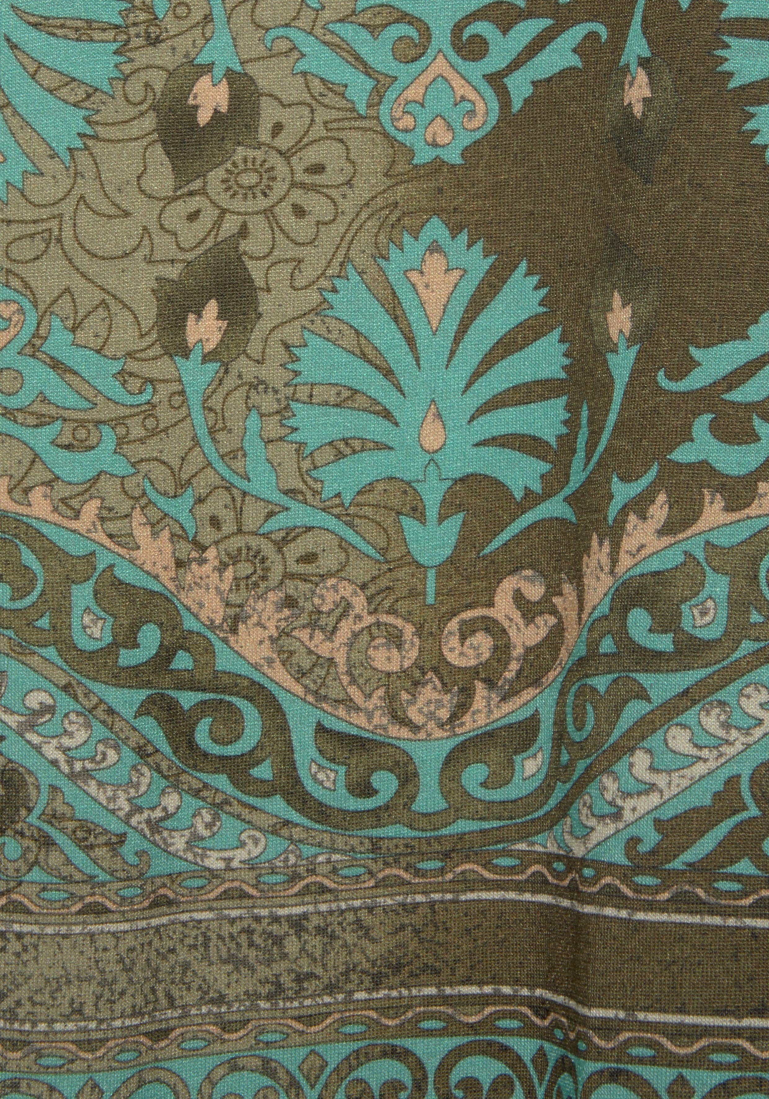 LASCANA Tanktop mit Bändern am Ausschnitt, Blusentop mit Alloverdruck