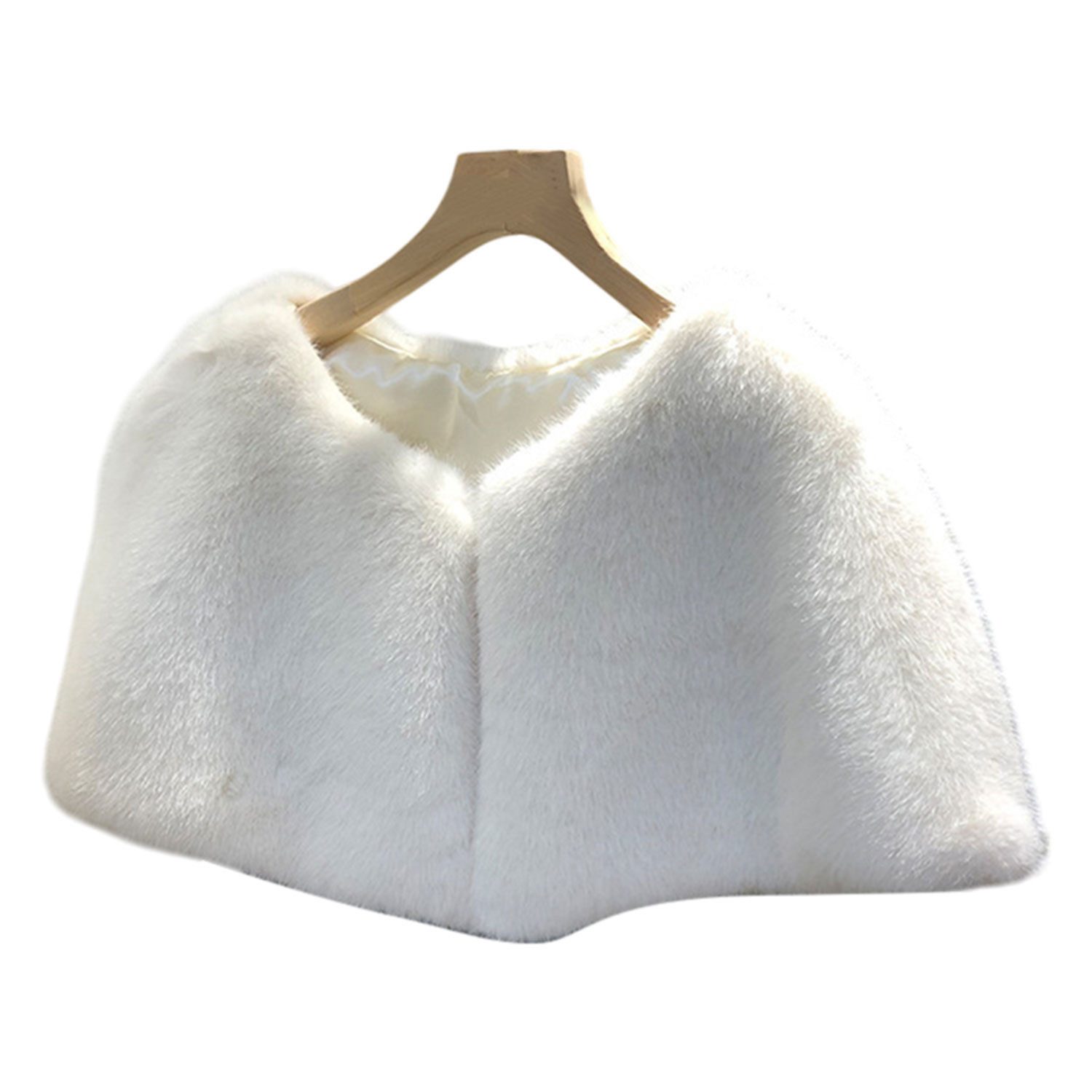 Refttenw Modeschal Damen Winter Kunstpelz Schal, Plüsch Schal für Hochzeits günstig online kaufen