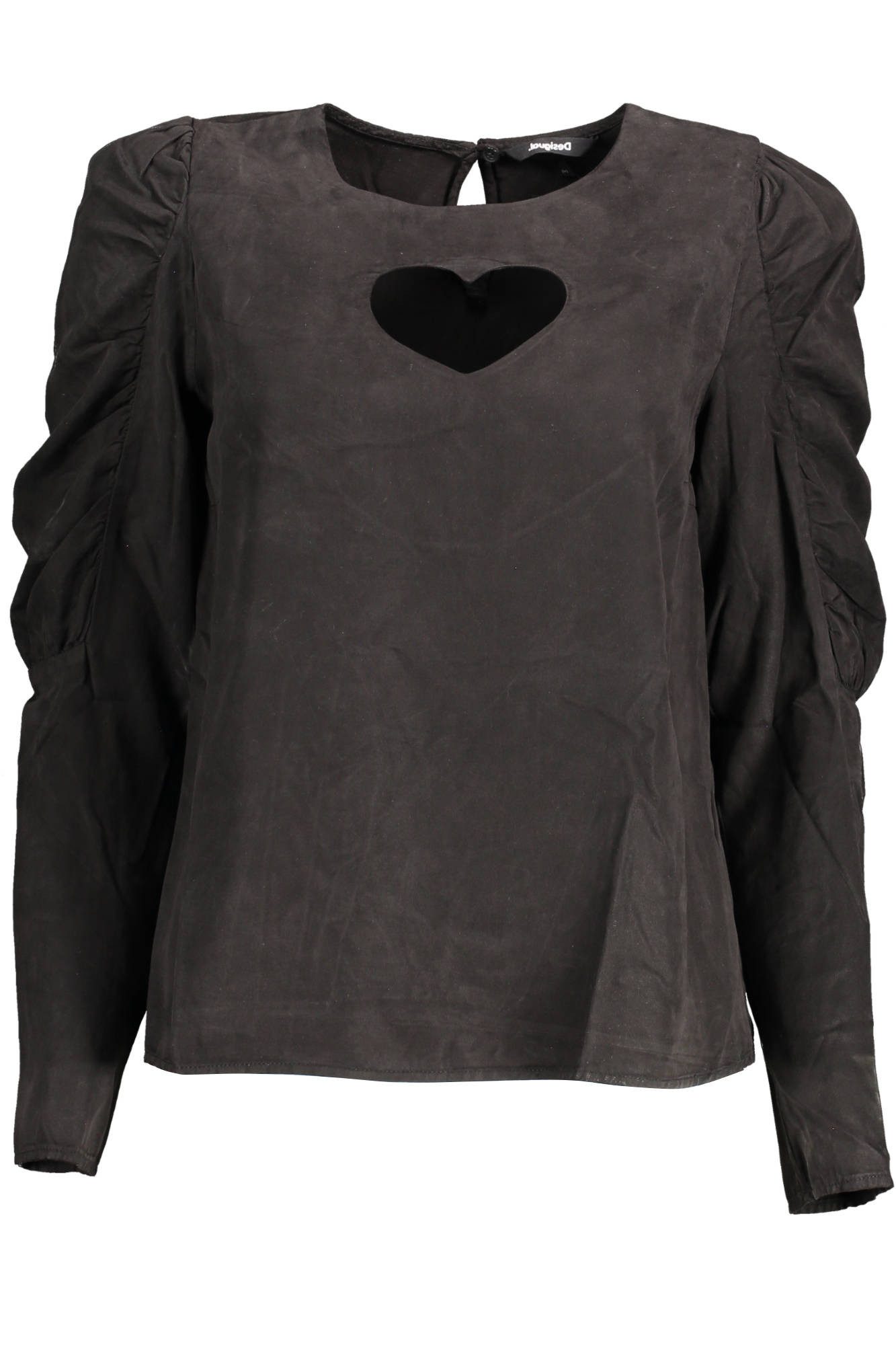 Desigual Blusenshirt Stylisches Damenlangarmshirt in Schwarz mit