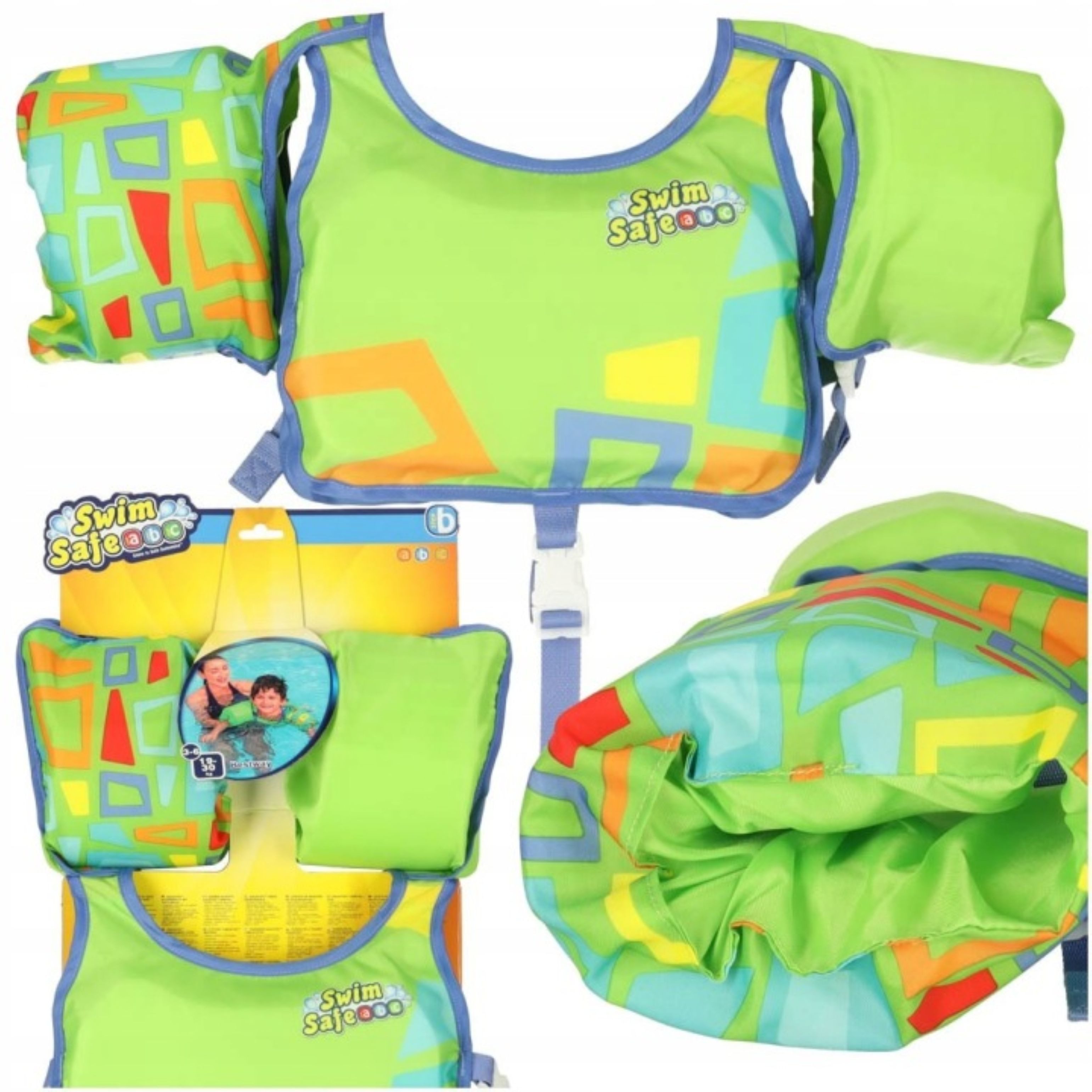 Bestway Schwimmhilfe Bestway 32174 Schwimmweste mit Ärmeln 3–6 Jahre 19–30 kg Grün (1-tlg)