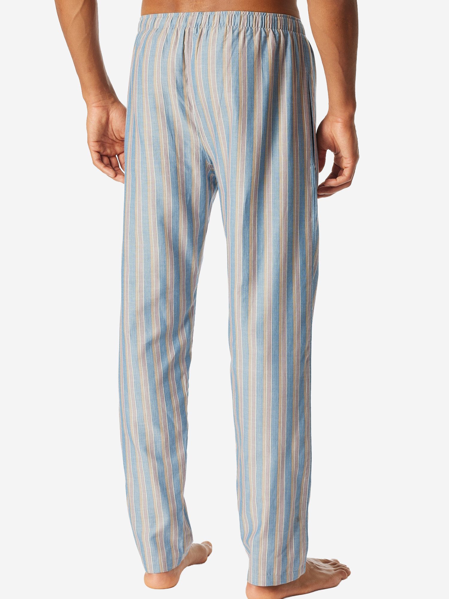 Schiesser Pyjamahose Lange Webhose - Blend & Relax Schlafhose, Nacht Hose, Loungehose