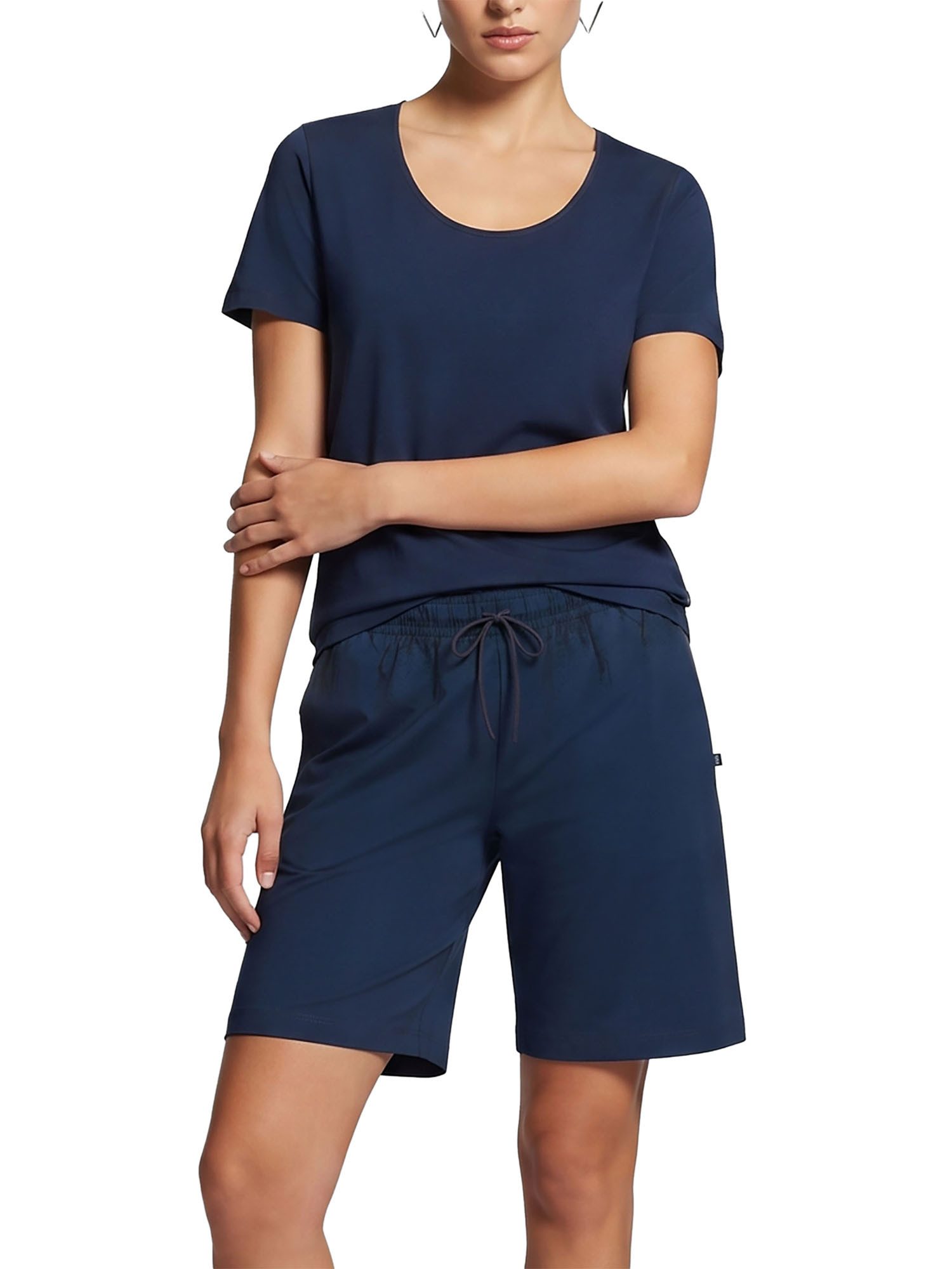 Ammann Pyjama Damen T-Shirt, Shorty Night & Relax (Packung, 1 tlg) Modal & Baumwolle, seidig weich, Nachtwäsche und Homewear Set