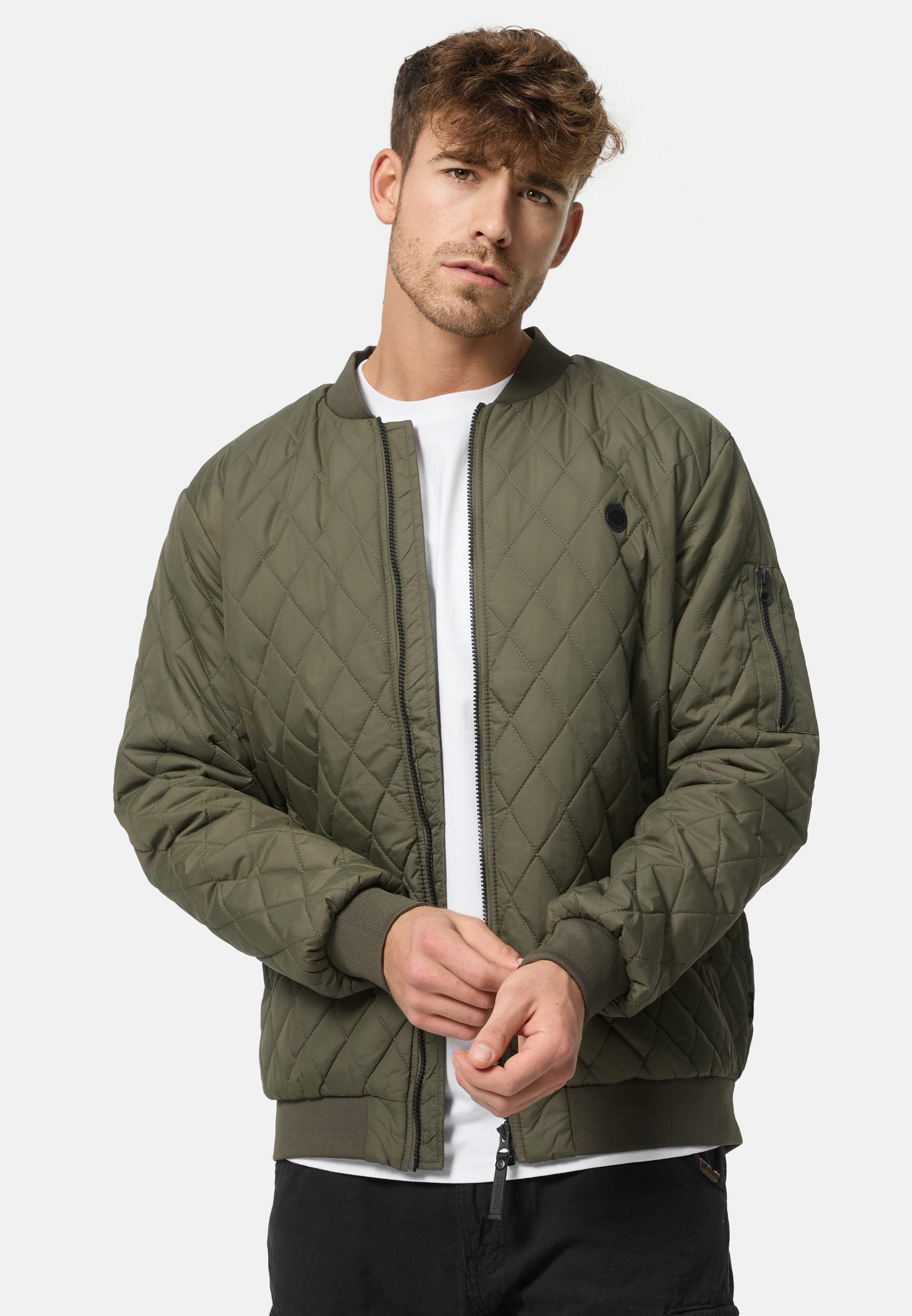 Indicode Sommerjacke Novak Bomberjacke mit Kontrastfutter günstig online kaufen