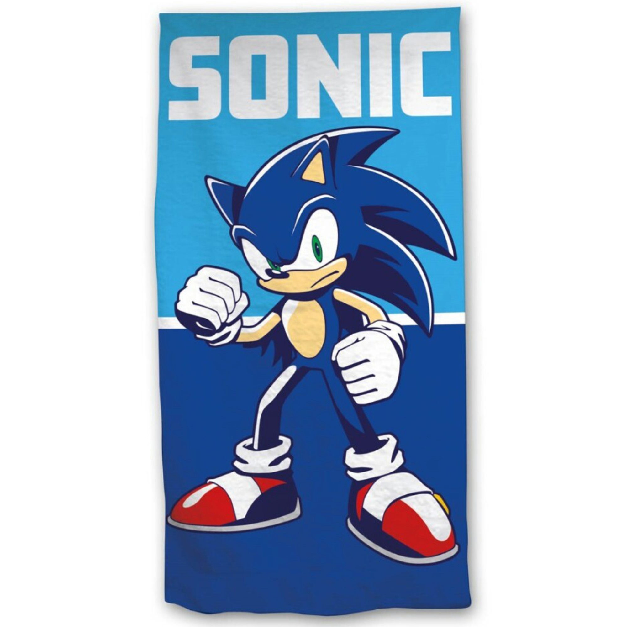 Sonic The Hedgehog Strandtuch Sonic the Hedgehog Handtuch Badetuch XL Strandtuch 70x140, Mikrofaser (1-St)