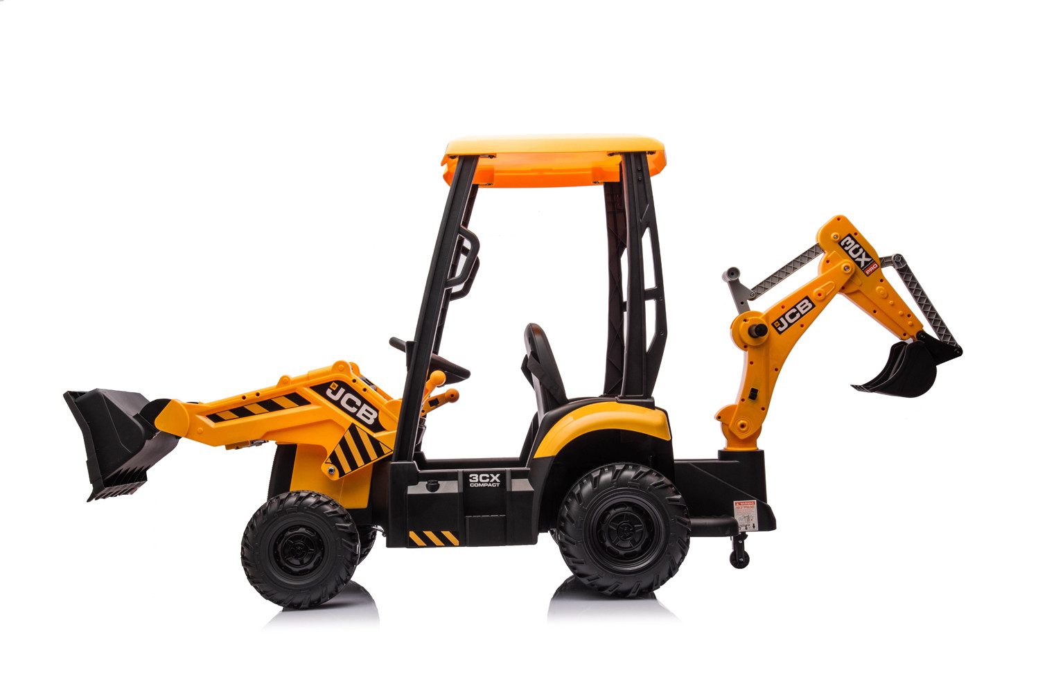 Smarty Elektro-Kinderauto Elektro Kinder Traktor JCB 4 in 1 Bagger und Bulldozer 2x30W 12V/7Ah