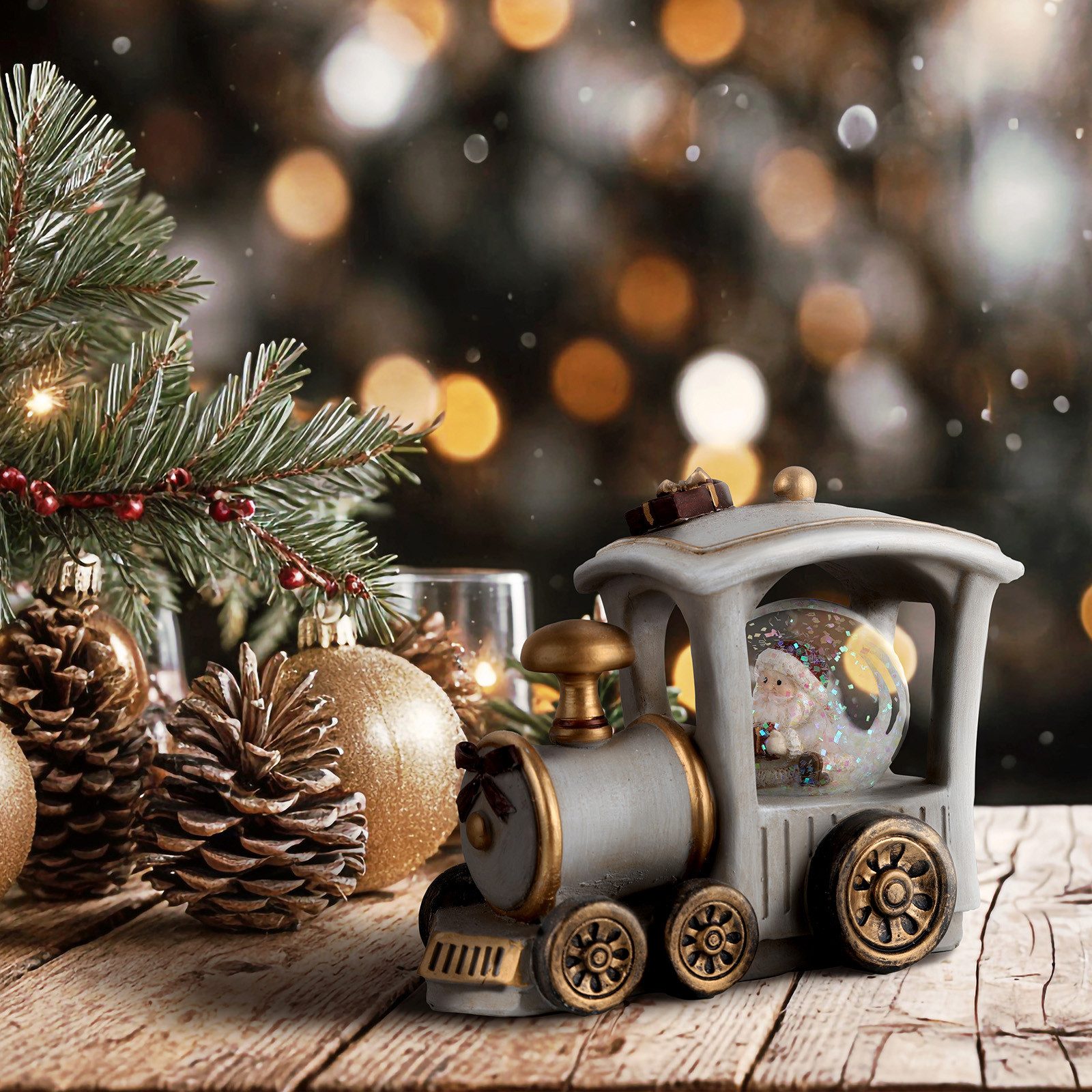 HTI-Living Schneekugel Weihnachtseisenbahn mit Schneekugel (Stück, 1 St., 1 günstig online kaufen