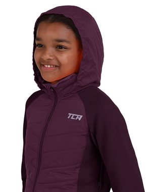 TCA Trainingspullover TCA Mädchen Laufjacke lila, 8-10 Jahre (1-tlg)