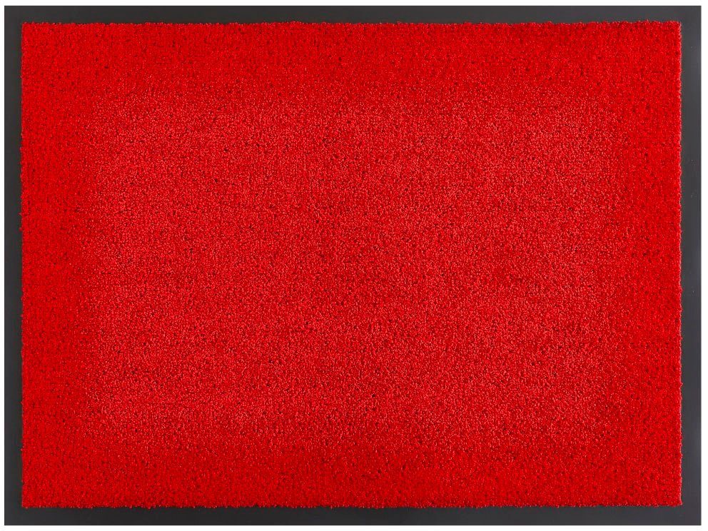 Fußmatte Verdi, Andiamo, rechteckig, Höhe: 6 mm, Schmutzfangmatte, auch für überdachten Außenbereich geeignet, waschbar rot