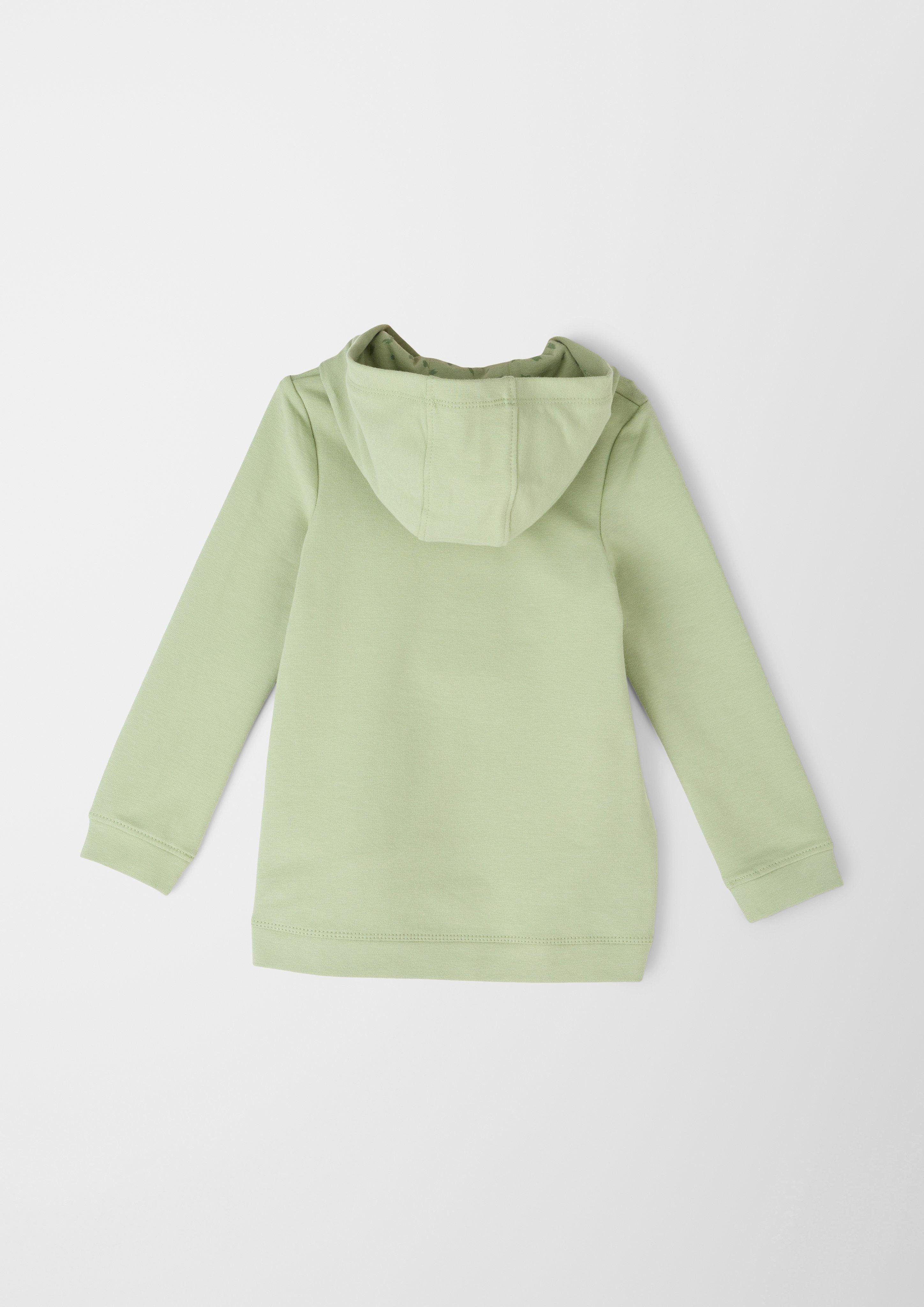 s.Oliver Sweatshirt Sweatshirt mit Layering-Detail Layering hellgrün