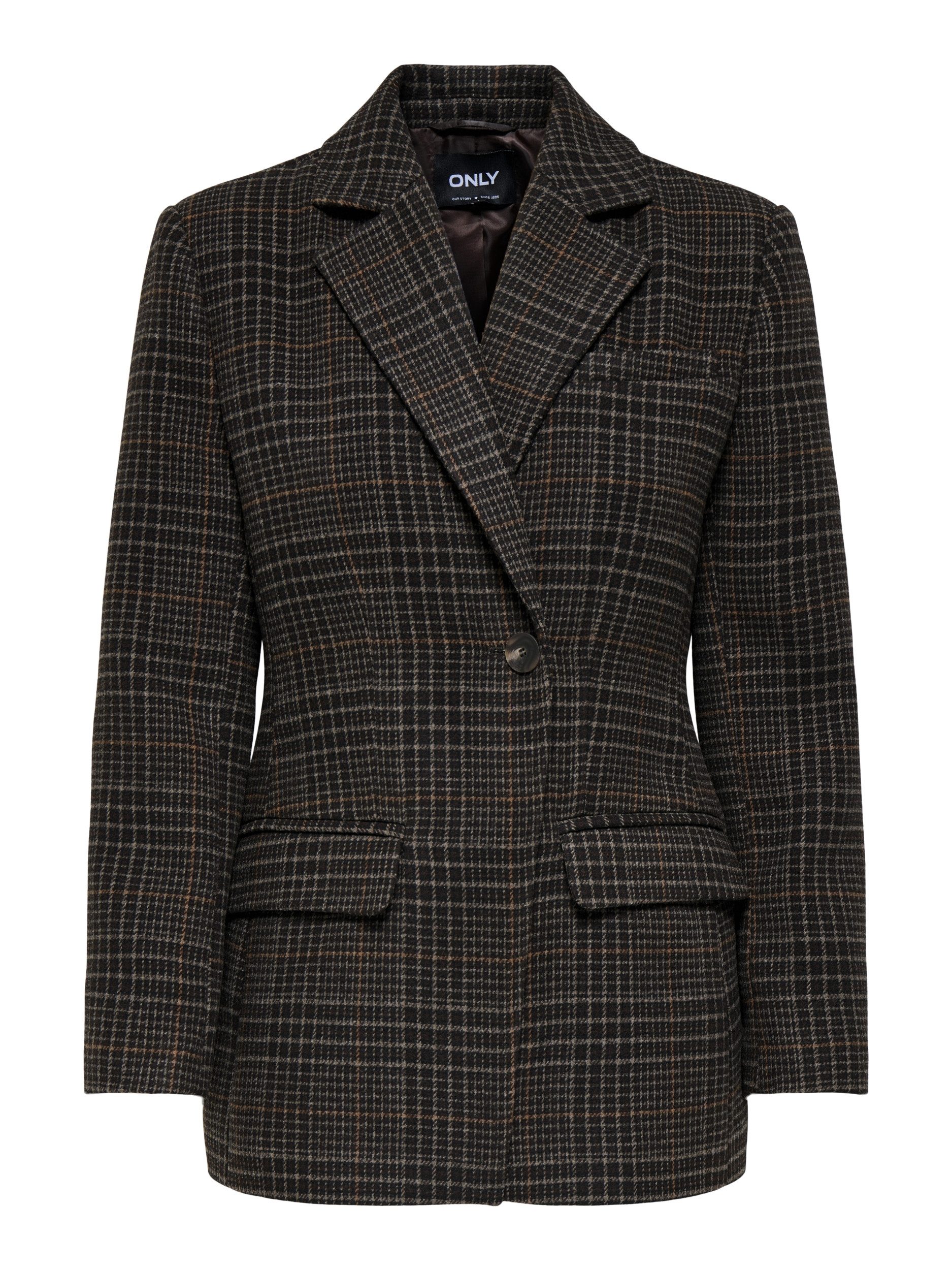 ONLY Outdoorjacke ONLMIKA CHECK BLAZER OTW