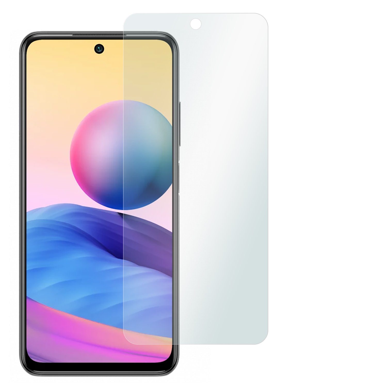 SLABO Schutzfolie 4 x Displayschutzfolie "Crystal Clear", Xiaomi Redmi Note 10 5G