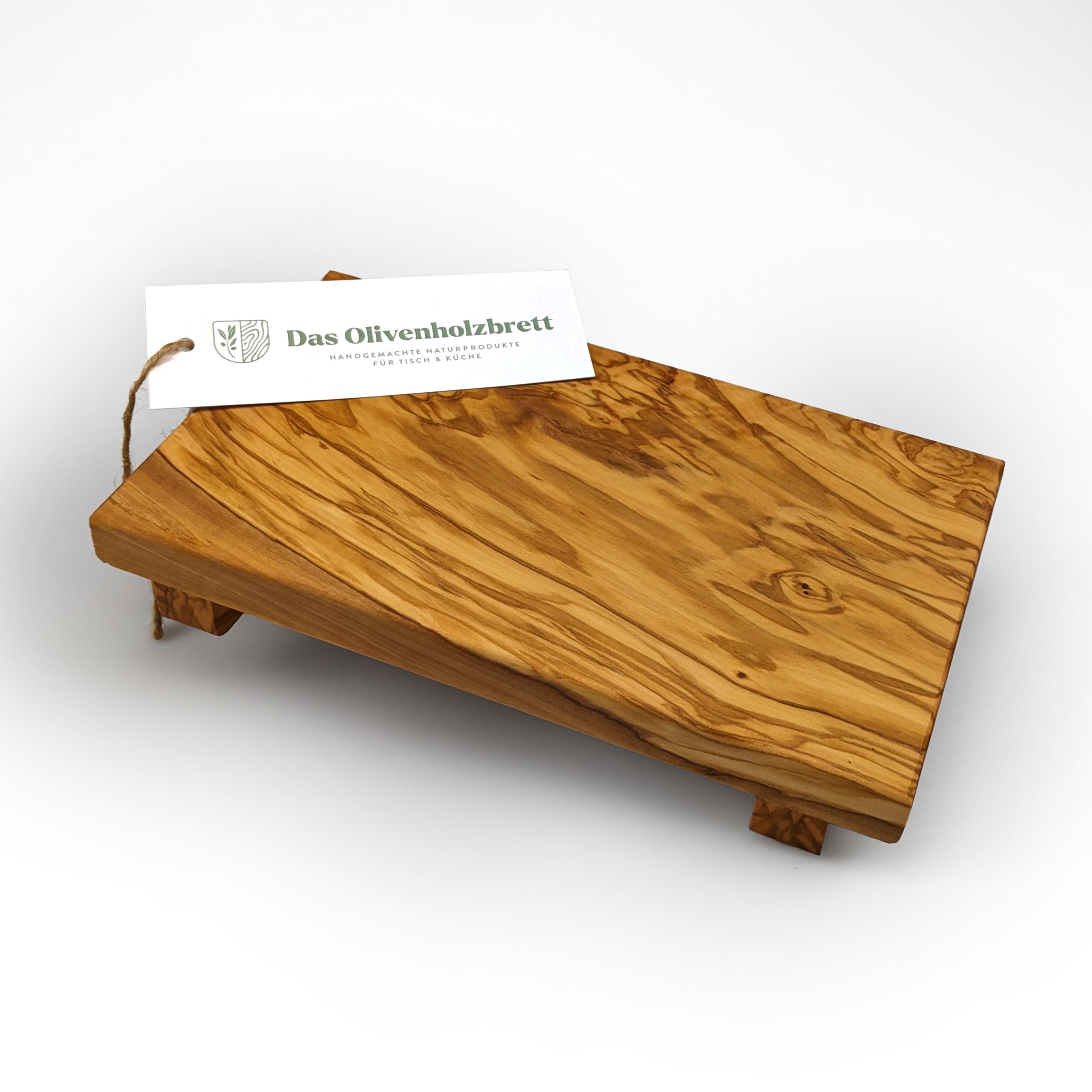 dasOlivenholzbrett Sushiteller Sushi Brett aus Olivenholz ohne Stäbchen
