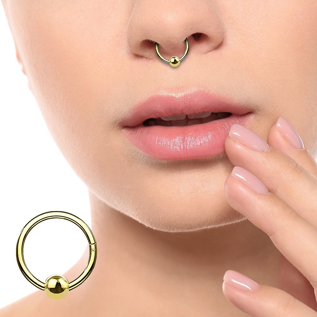 Taffstyle Nasenpiercing Titan Septum Piercing Ring günstig online kaufen