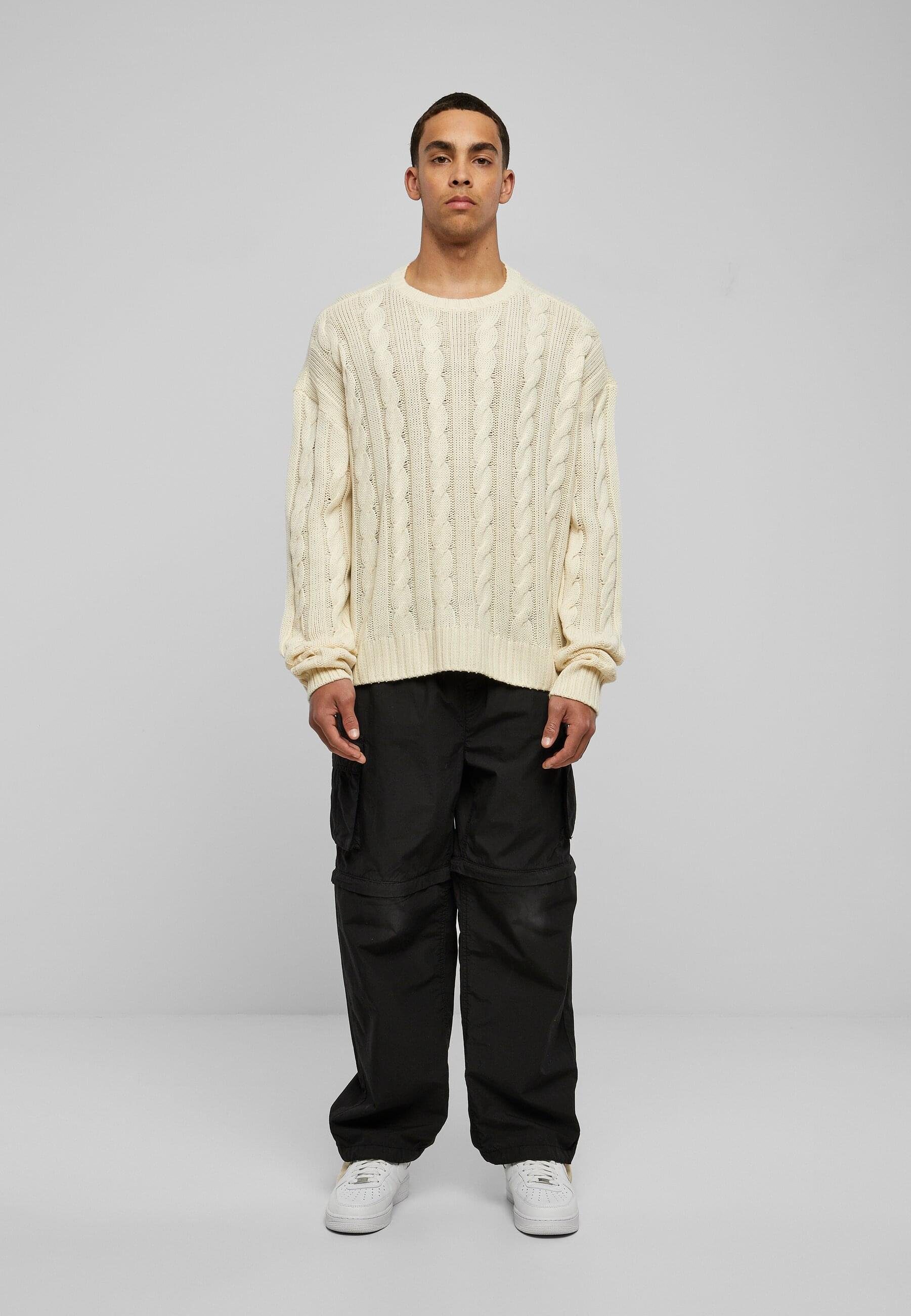 URBAN Sweater Herren CLASSICS (1-tlg) Strickpullover sand Boxy
