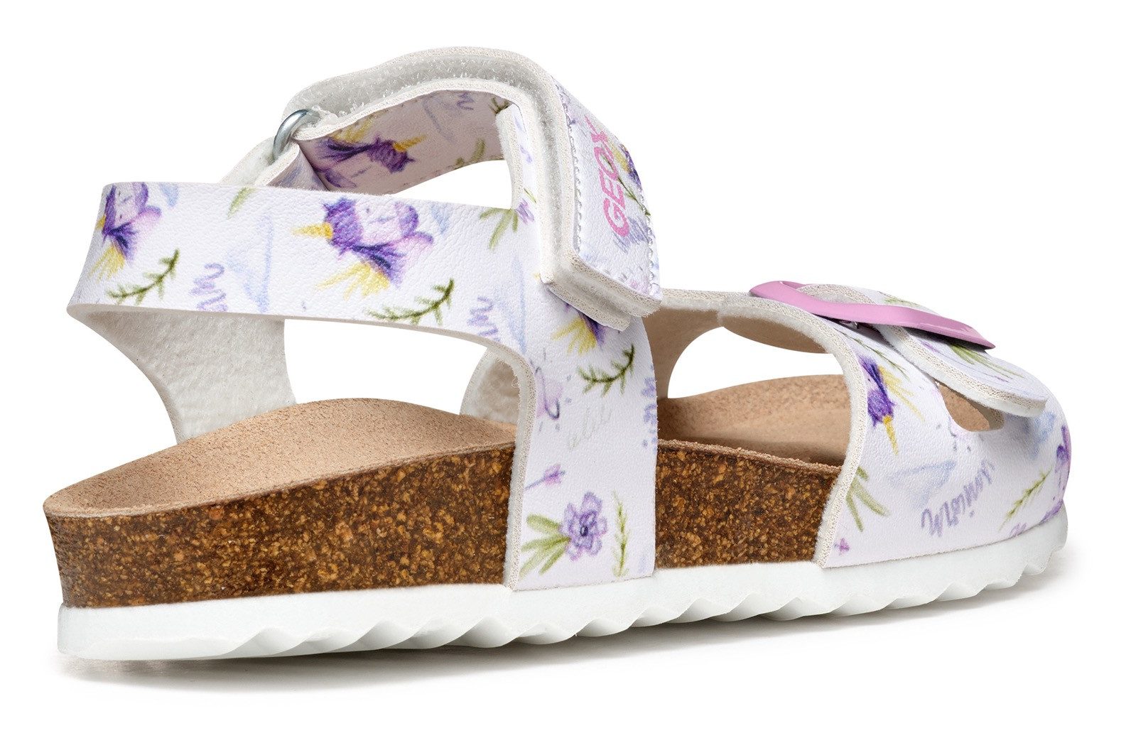 Geox J ADRIEL GIRL Sandale, Mädchen Sandale, Sommerschuh mit Fußbett