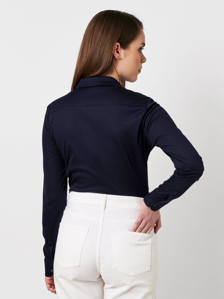 DESOTO Klassische Bluse Pia mit Hemdblusenkragen