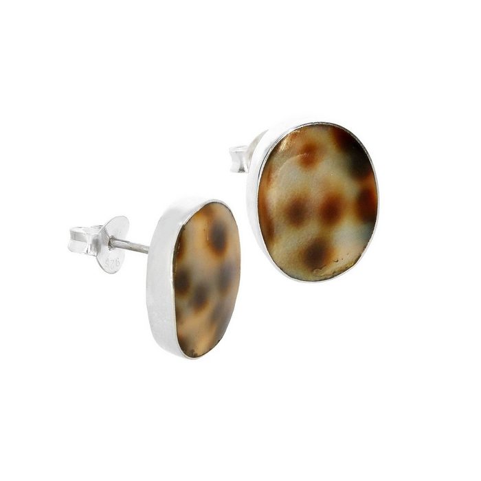 Adelia´s Paar Ohrhänger Damen Schmuck Koralle fossil Ohrstecker Ohrringe 925 Silber