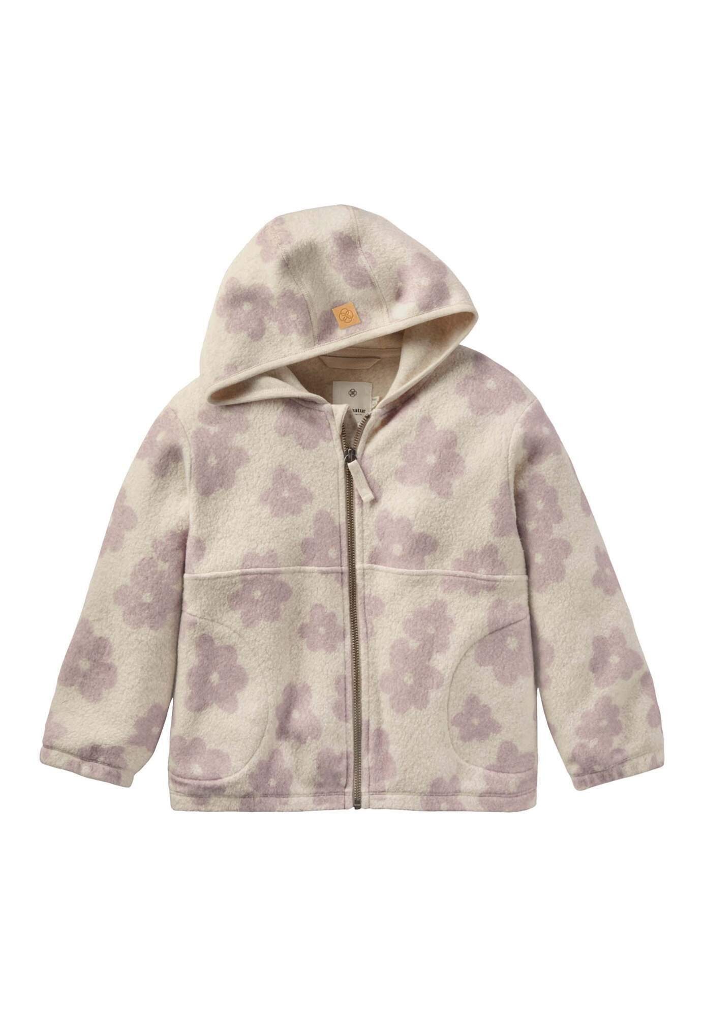 Hessnatur Fleecejacke aus reiner Bio-Baumwolle (1-St)