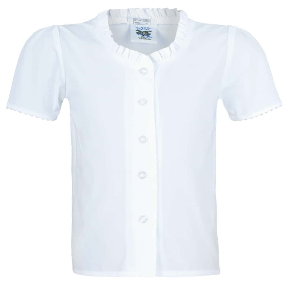 Isar-Trachten Dirndlbluse Kinder Dirndlbluse 44943 weiß