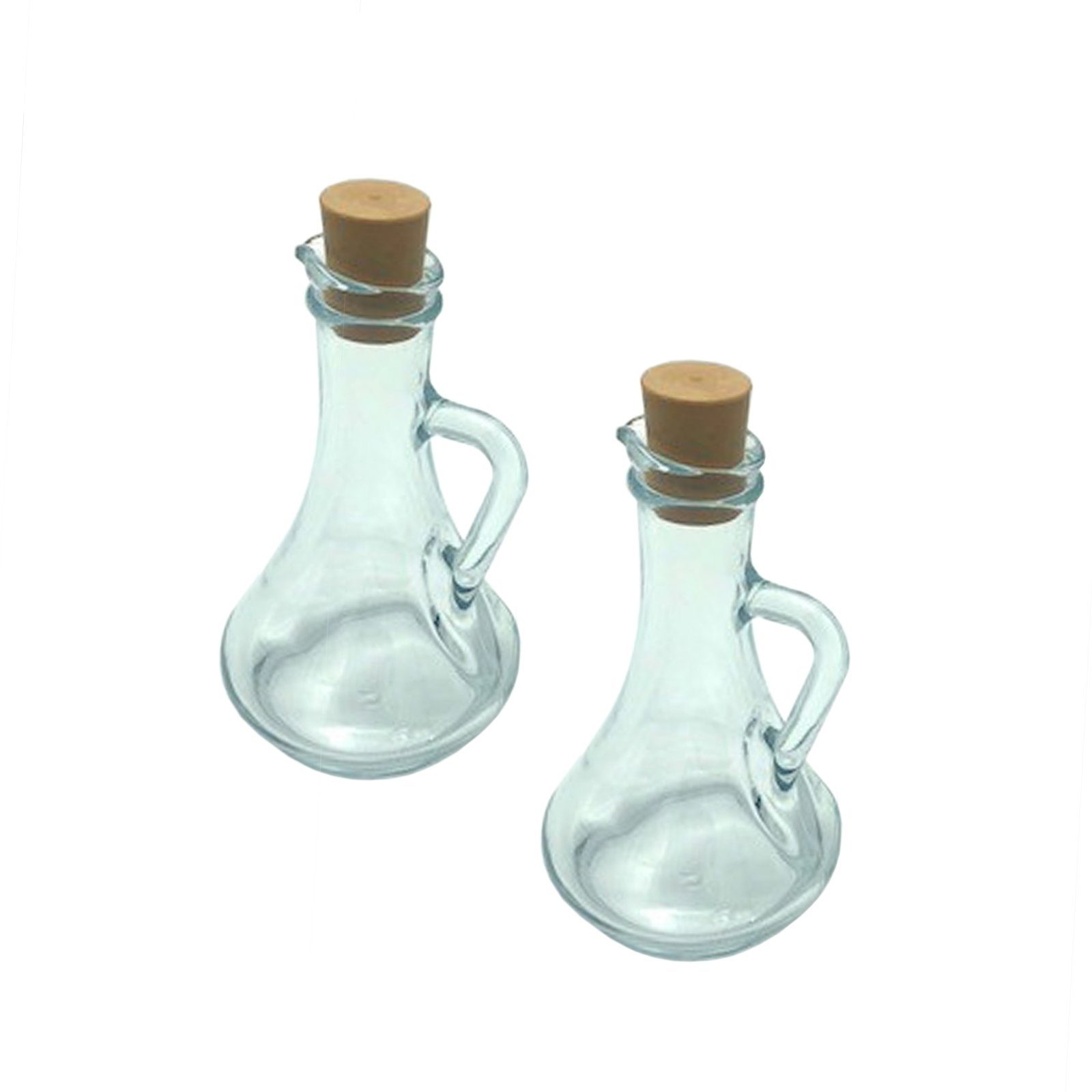 Neuetischkultur Ölspender Glasflasche mit Korken 2er-Set, (Set, 2-tlg., 2  Glasflaschen), zum Befüllen mit Essig und Öl