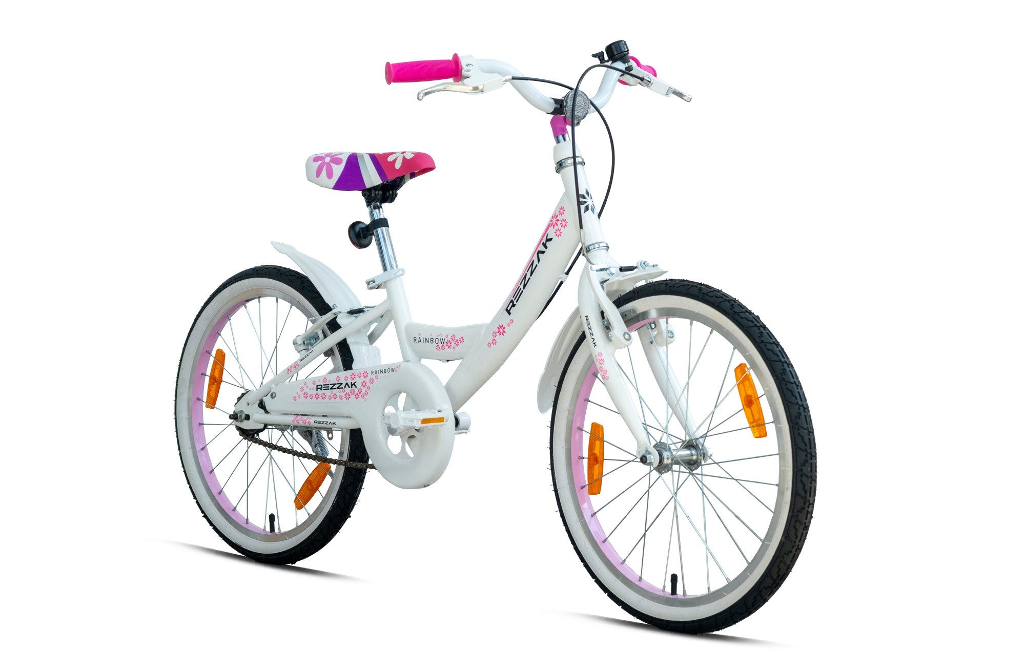Kinderfahrrad 20 Zoll Fahrrad Mädchenfahrrad Kinderfahrrad Weiss Pink