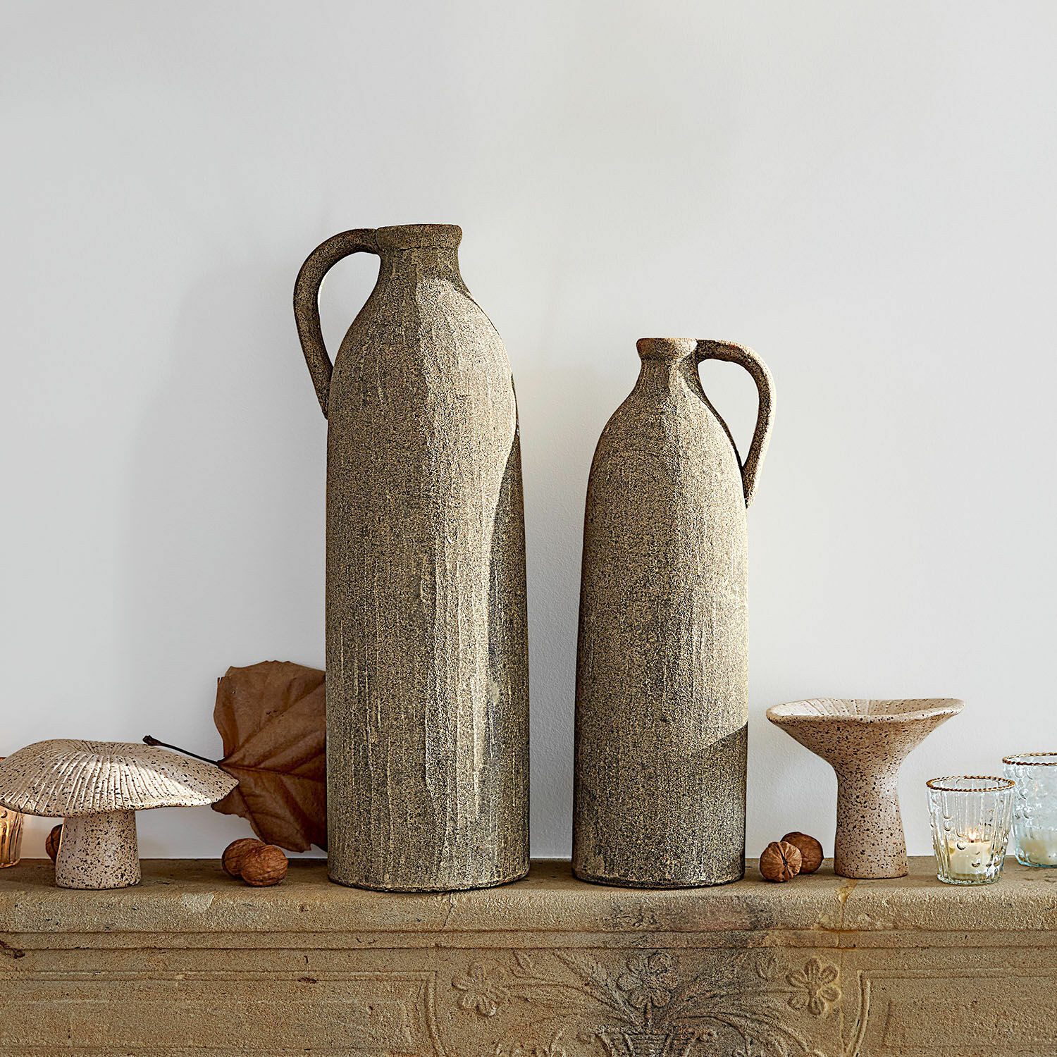Mirabeau Tischvase Vase 2er Set Kalidaan terrakotta – Bild 4 von 5