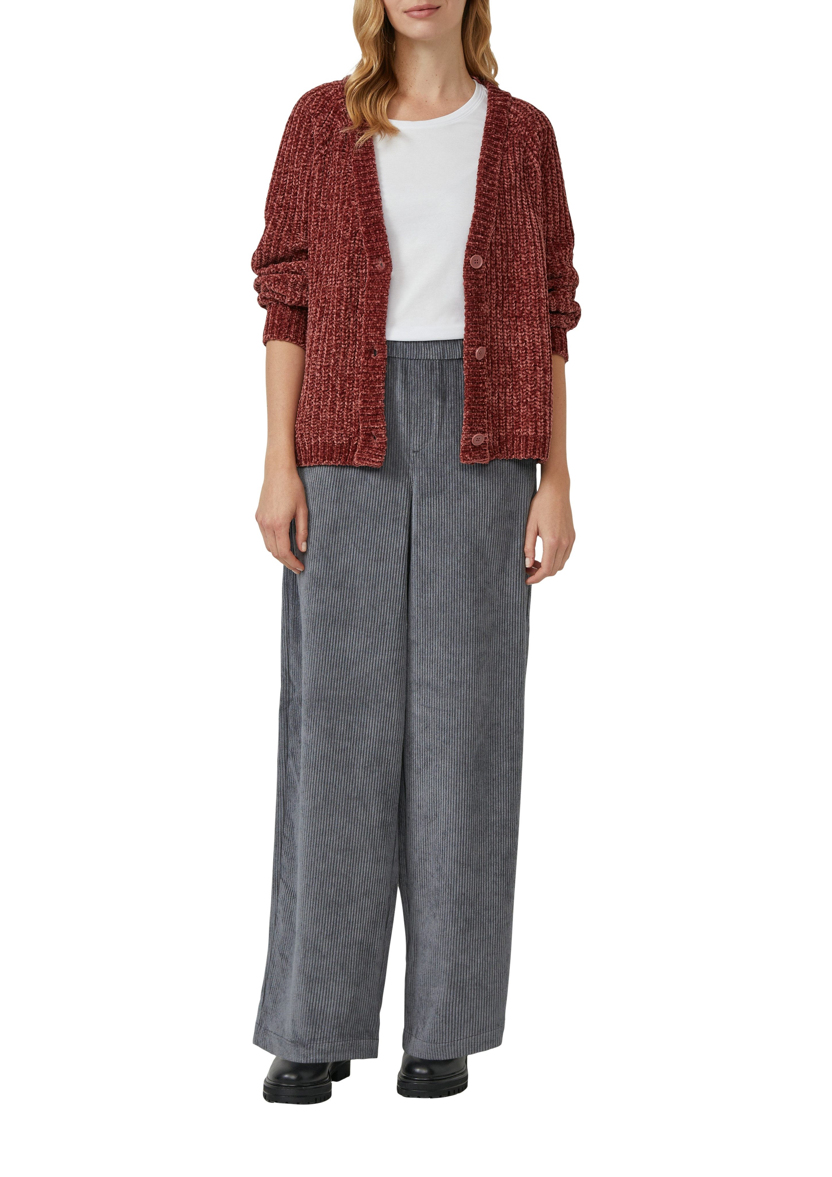 s.Oliver Cordhose mit Elastikbund und Wide günstig online kaufen