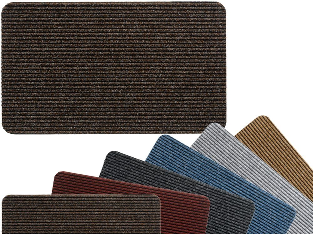 matches21 HOME & HOBBY Fußmatte Nadelfilz Fussabtreter Dunkel-grau als 40x6 günstig online kaufen