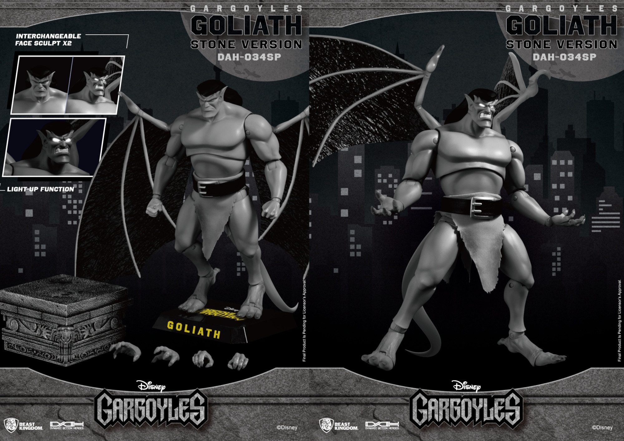 Beast Kingdom Toys Actionfigur SDCC 2023 GARGOYLES DAH-034SP DYNAMIC 8-CTION GOLIATH PX ACTIONFIGUR S