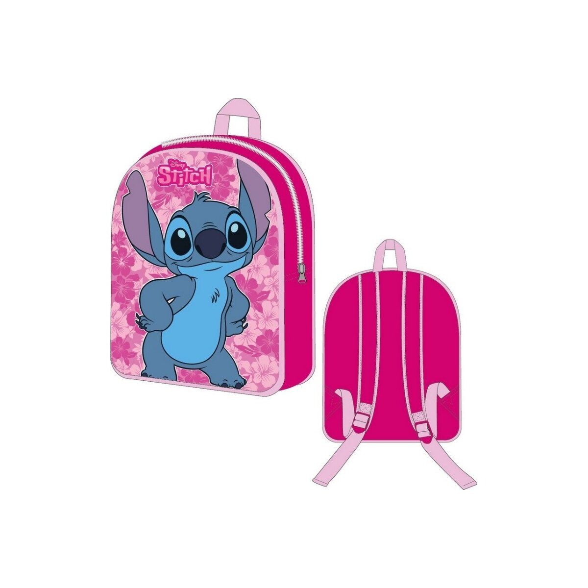 Lilo & Stitch Kinderrucksack Lilo & Stitch Rucksack 30cm – Pink Leaf Disney Kindertasche (1-tlg)