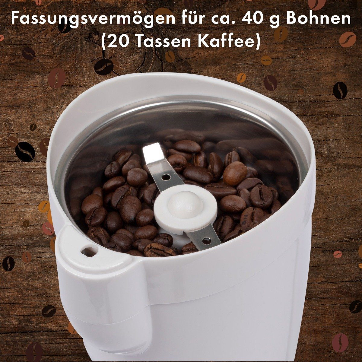 BOMANN Kaffeemühle KSW Kaffeemühle Edelstahlschlagmesser CB, mit 446 elektrische
