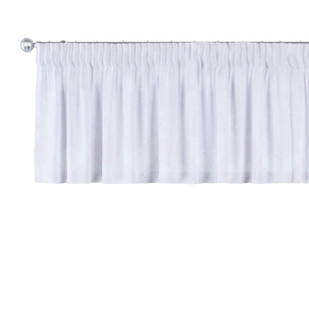 Vorhang mit Dekoria Damasco, 130 40 weiß Kräuselband x cm