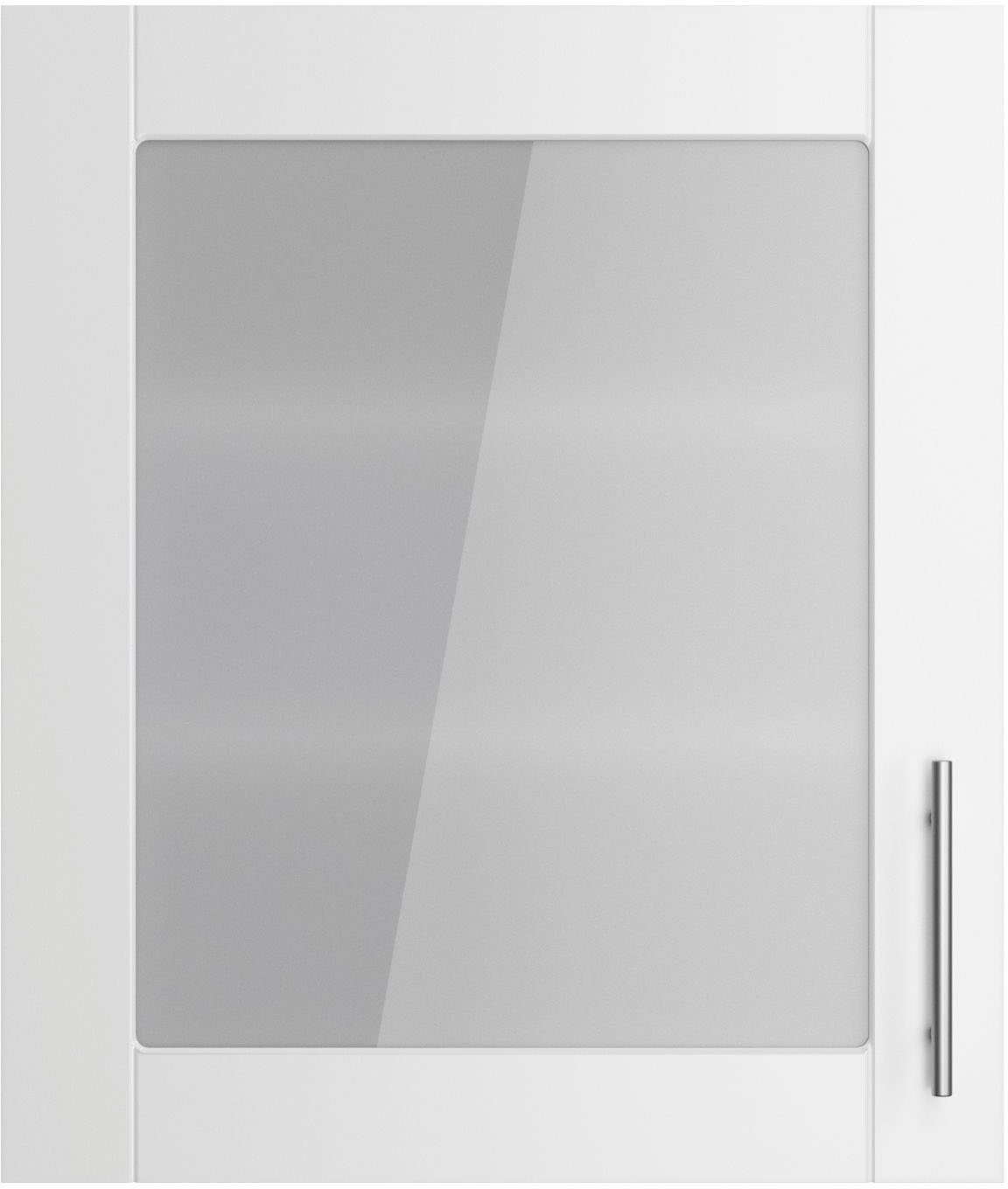 OPTIFIT Glashängeschrank Ahus Breite 60 cm | Nachbildung matt/wildeiche wildeiche Nachbildung weiß