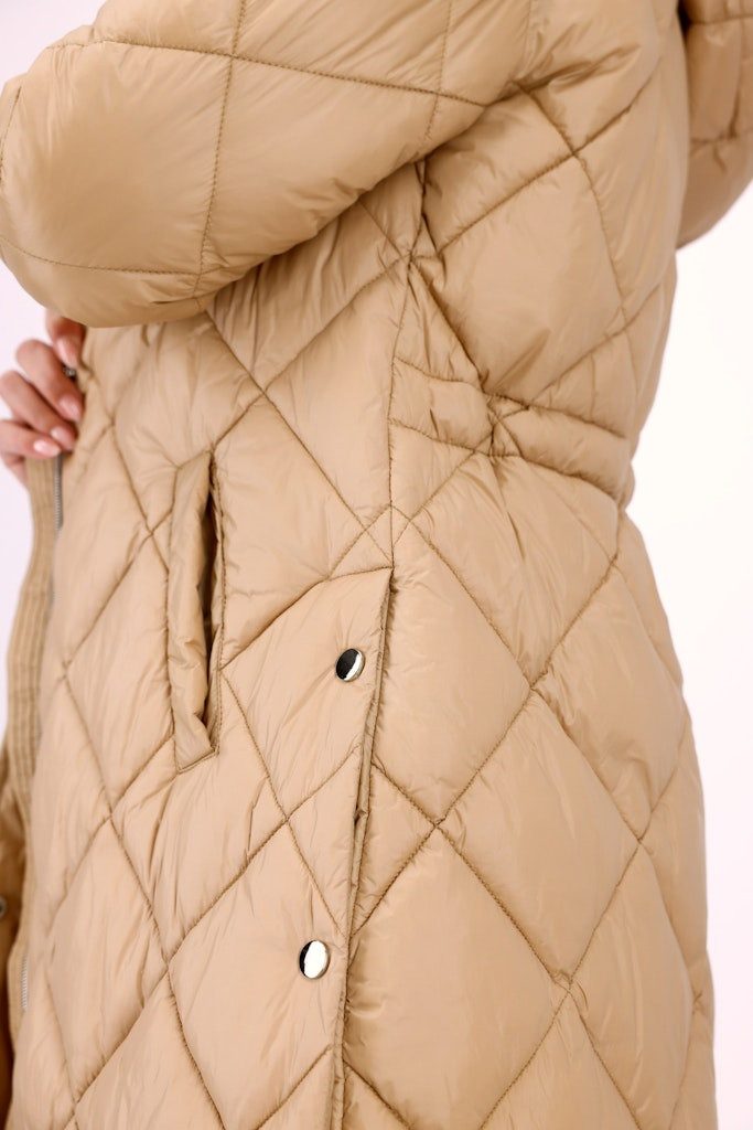Monari Parka Steppmantel Eleganter Druckknopfverschluss