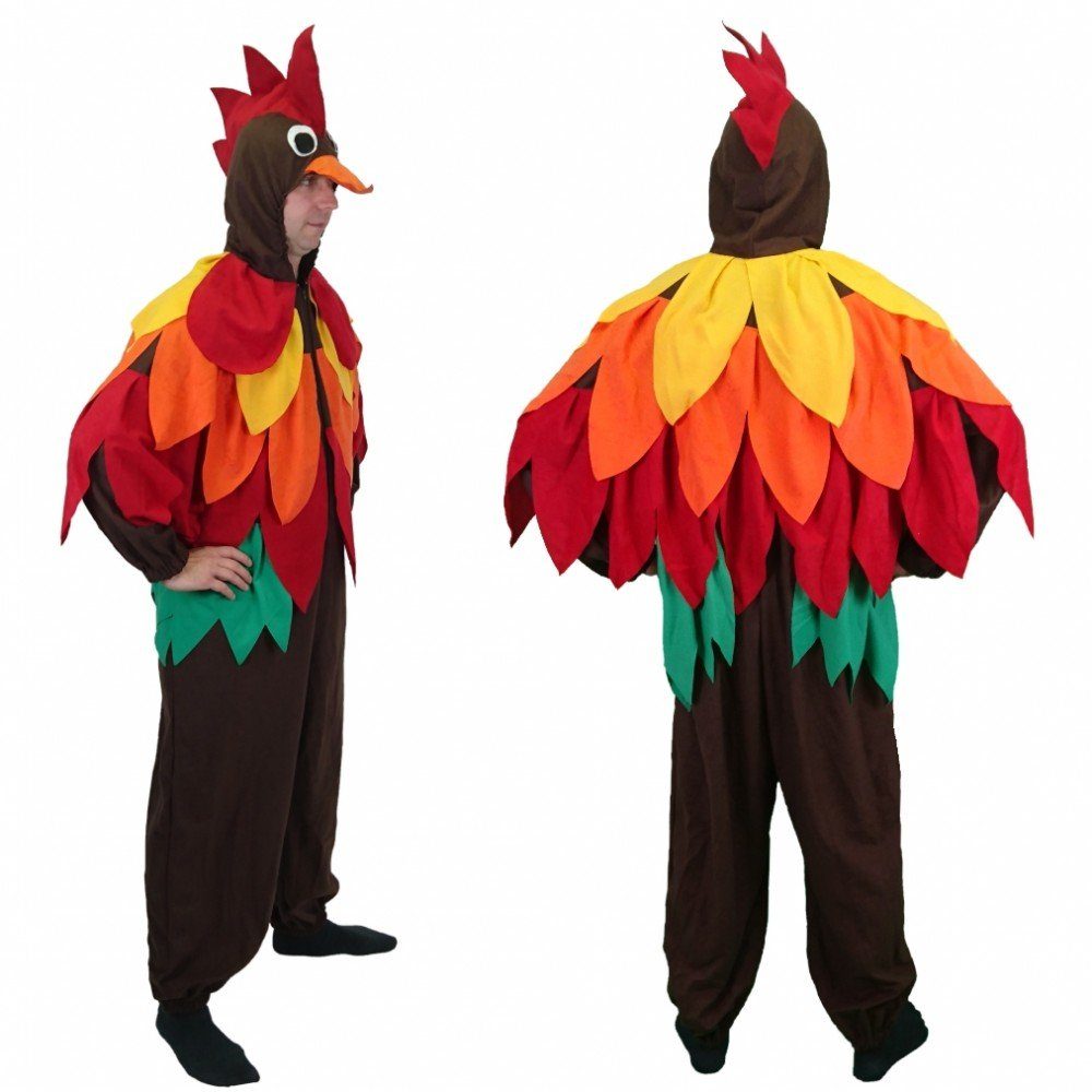 Lipta TDP Kostüm Bunter Vogel - Hahn Overall