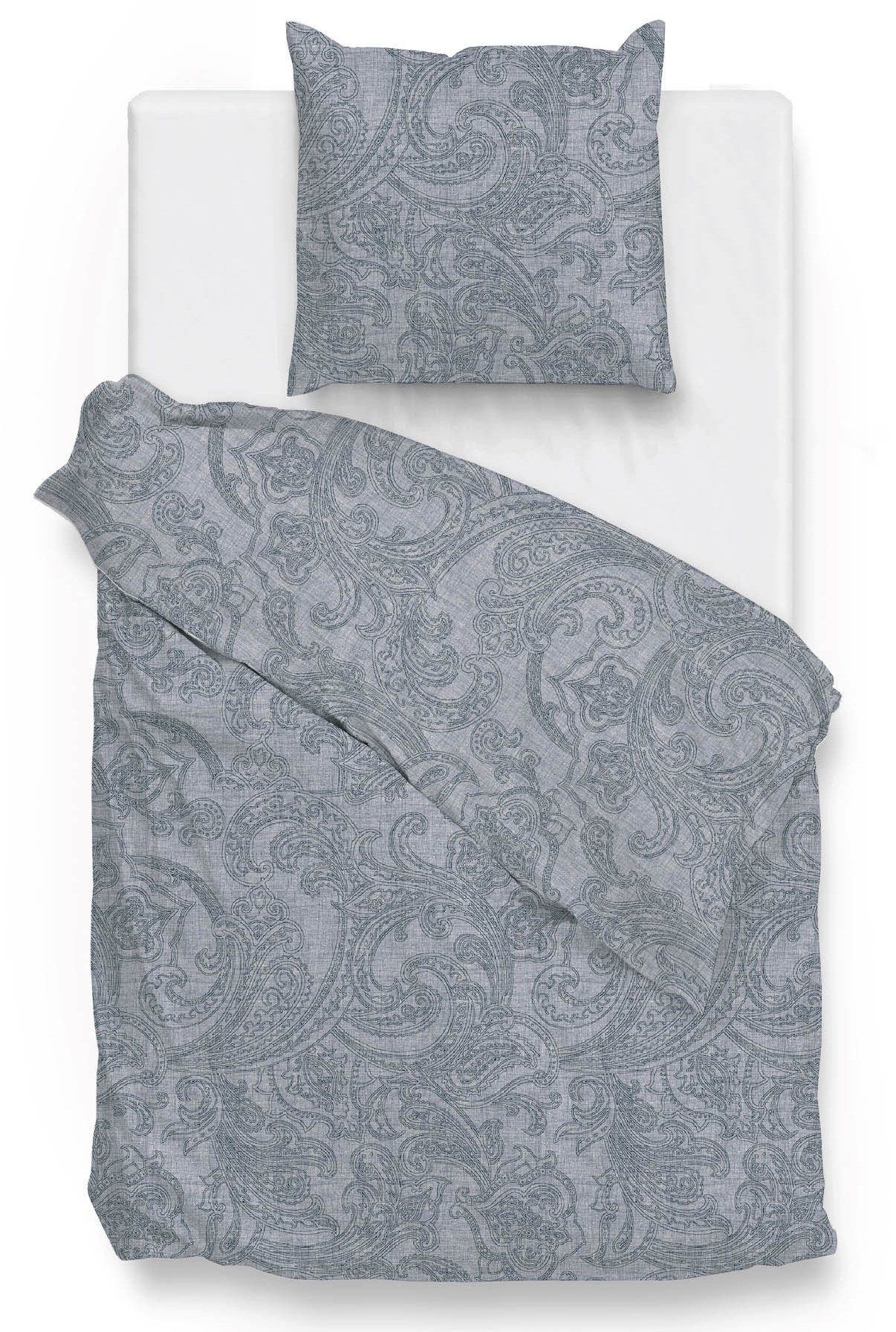 ZO HOME Bettwäsche Paisley-di-Lino, Renforcé, 2 teilig, Bettwäsche aus 100% Baumwolle, hochwertiges Renforcé
