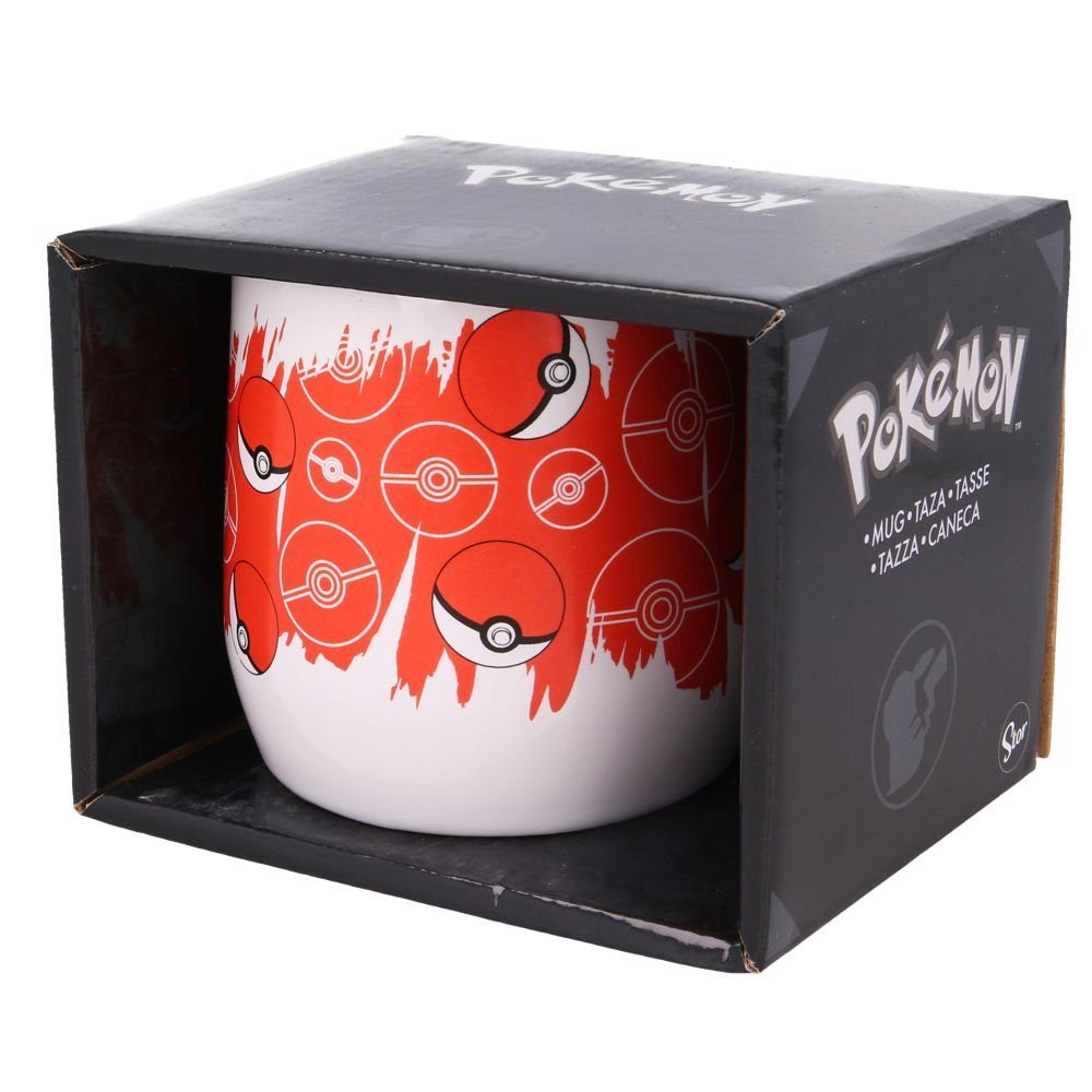 Kindergeschirr-Set ml Pokeball POKÉMON Tasse Henkel-Becher Pokémon Keramik Keramik 360 Geschenkbox,