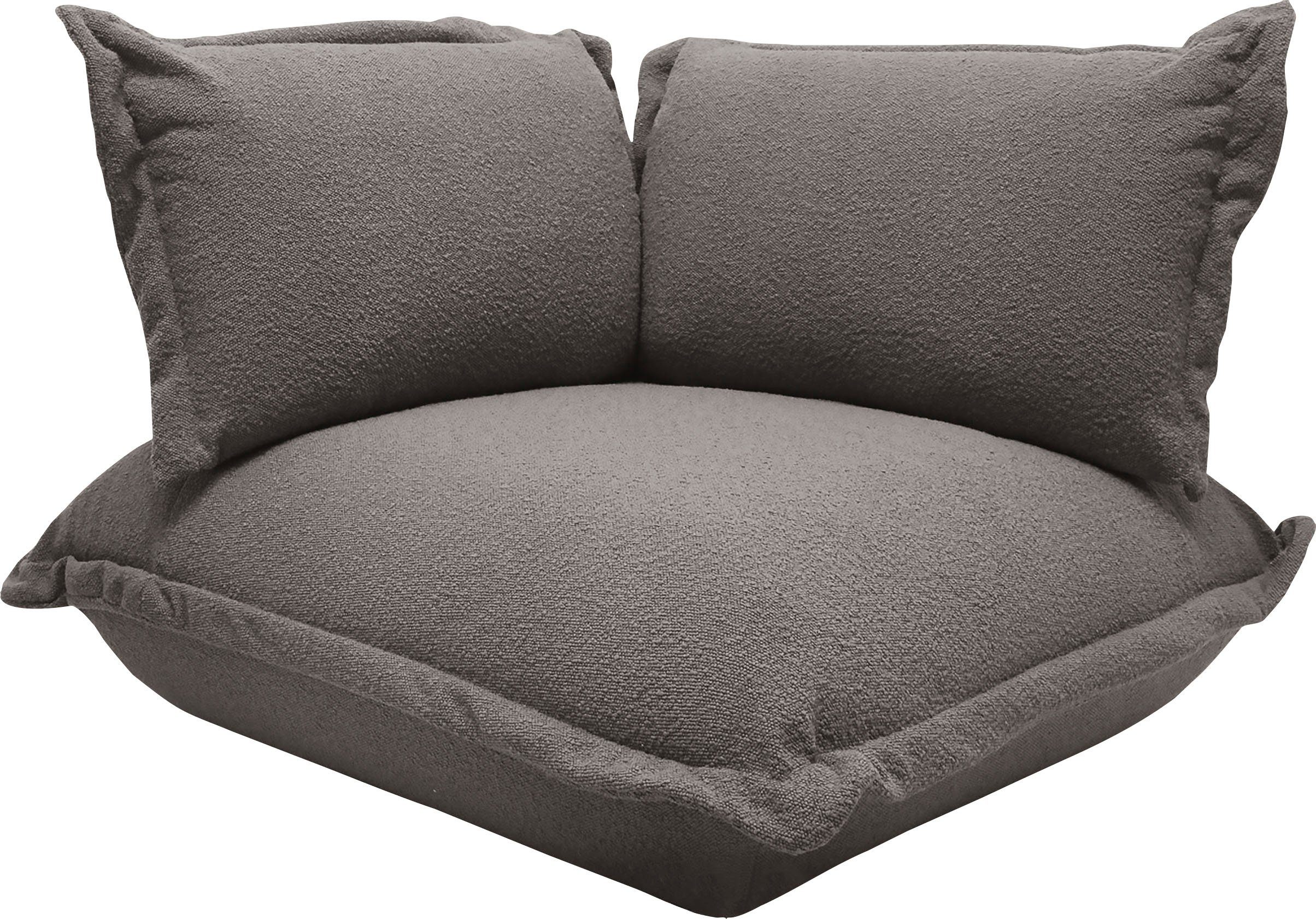 Kaltschaumpolsterung lässigen TOM Kissenlook, mit Sofa-Eckelement TAILOR softer Cushion, HOME im