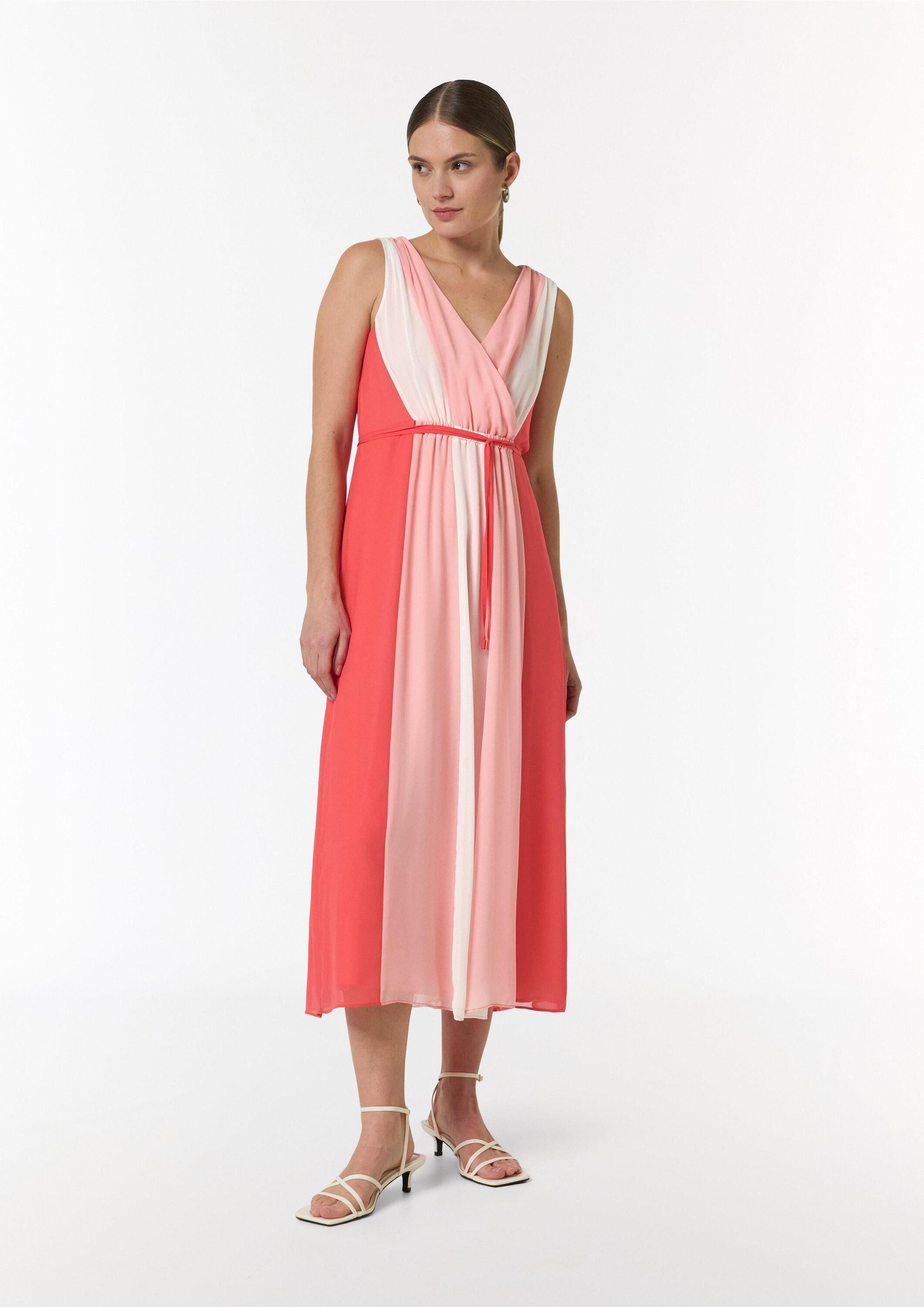 comma Minikleid Kleid Midikleid aus Viskose
