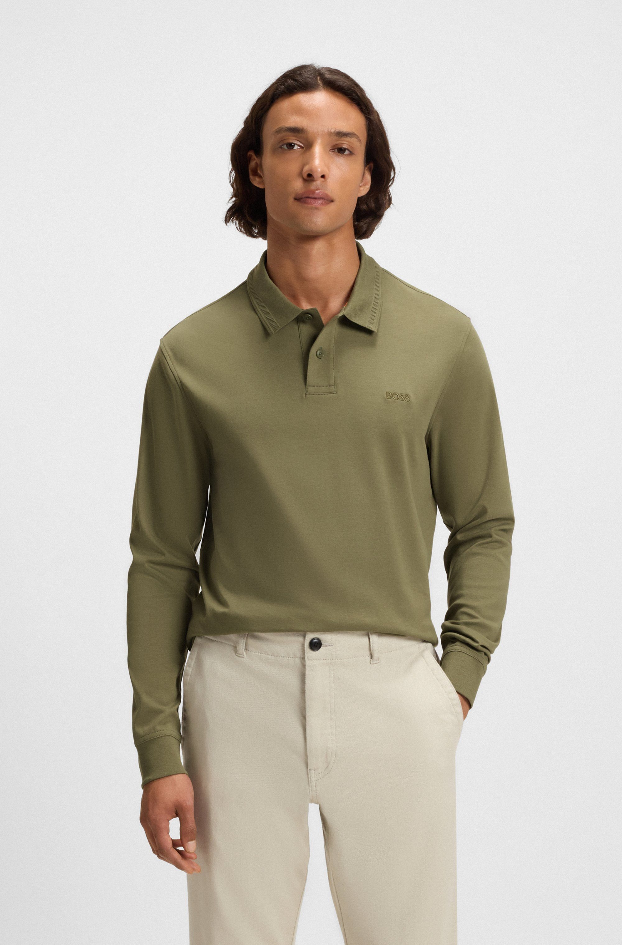 BOSS ORANGE Poloshirt Pe mit Polokragen günstig online kaufen