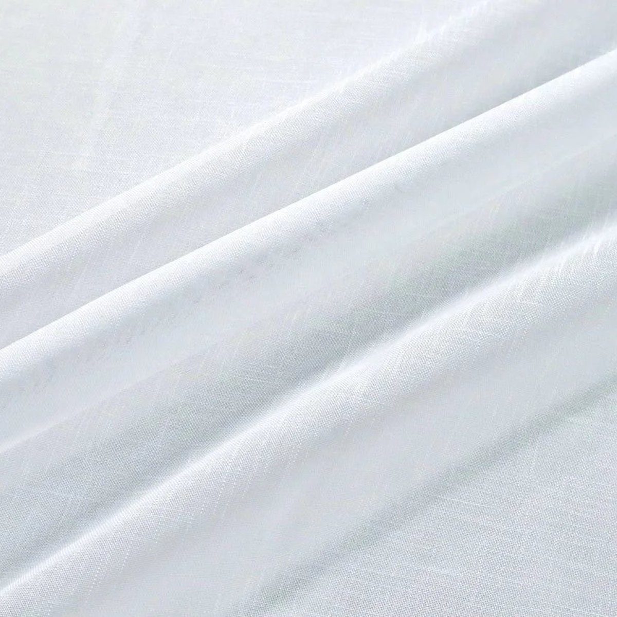 Stofferia Stoff Gardinenstoff Voile Halbtransparent Weiß - Höhe 300 cm, Meterware