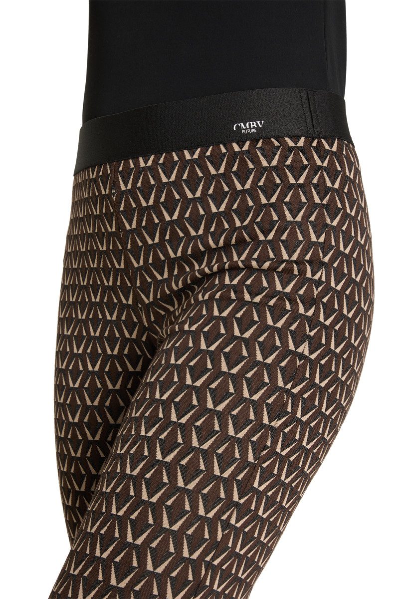 Cambio Chinohose Faith, geometr caramel/choco/bla