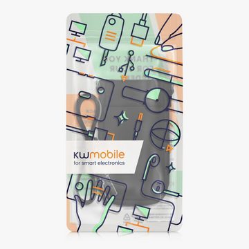 kwmobile Handyhülle Handytasche für Smartphones XXL - 7" - Handy Hülle, Canvas Handy Tasche mit Handykette - 16,5 x 10 cm Innenmaße