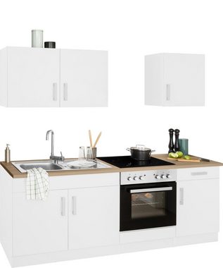 HELD MÖBEL Küchenzeile Gera, mit E-Geräten, Breite 210 cm