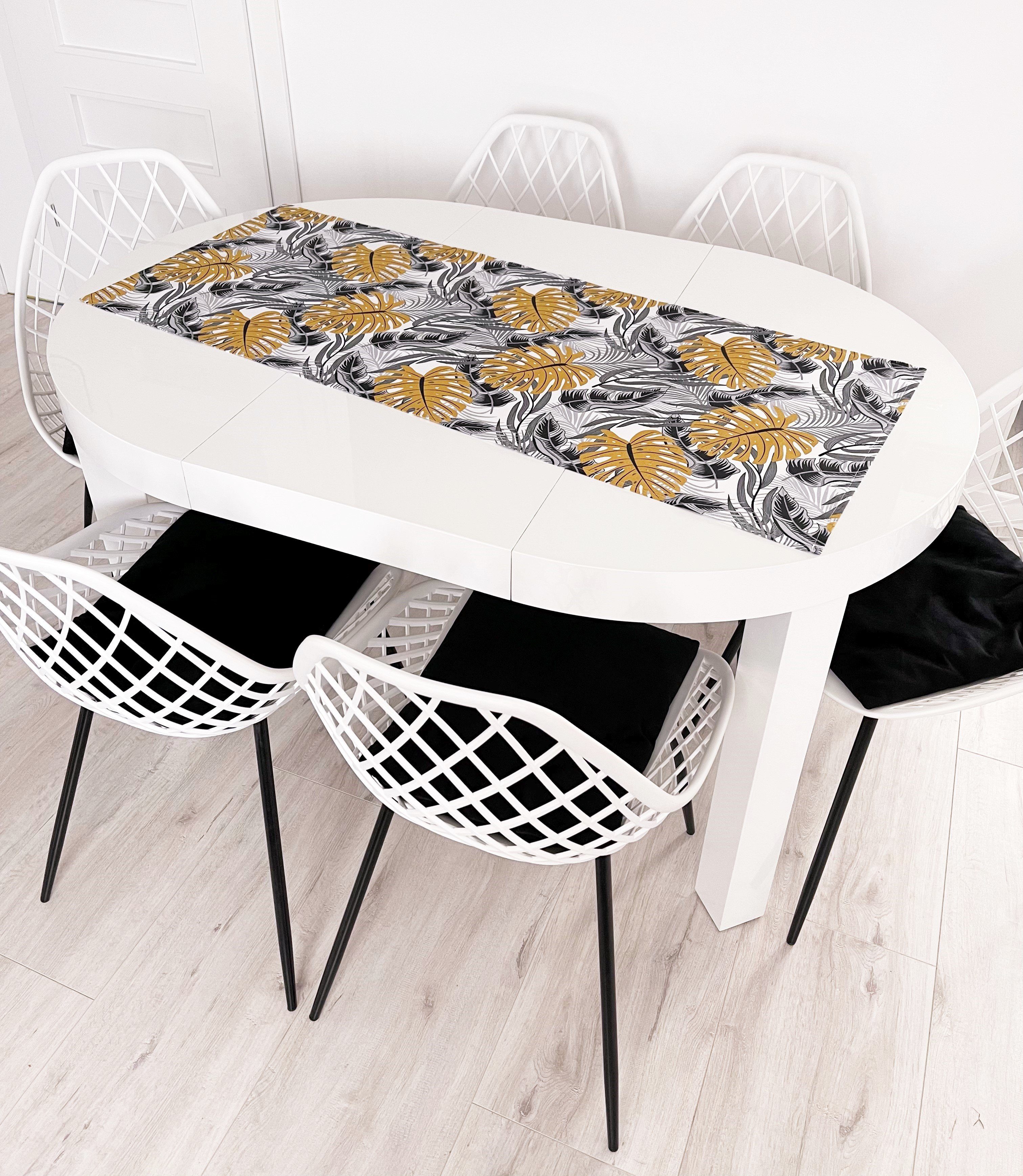 Tisch Tischdecke gedeckter 100% Maßen in 18 Tischläufer Tischlaeufer RoKo-Textilien Tischläufer verfügbar Baumwolle