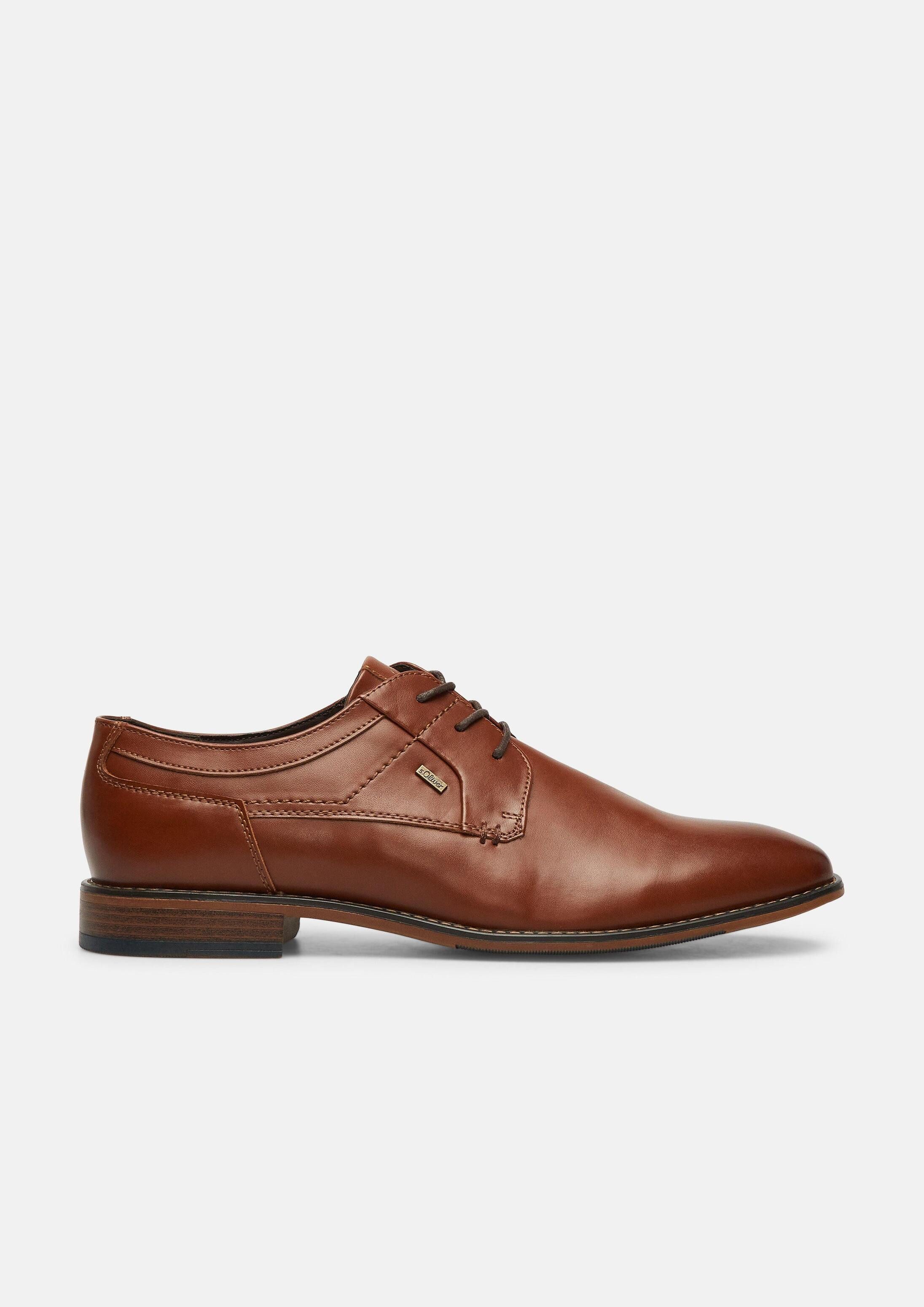 s.Oliver Schnürer Schnürschuh Elegante Schnürer in Leder-Optik