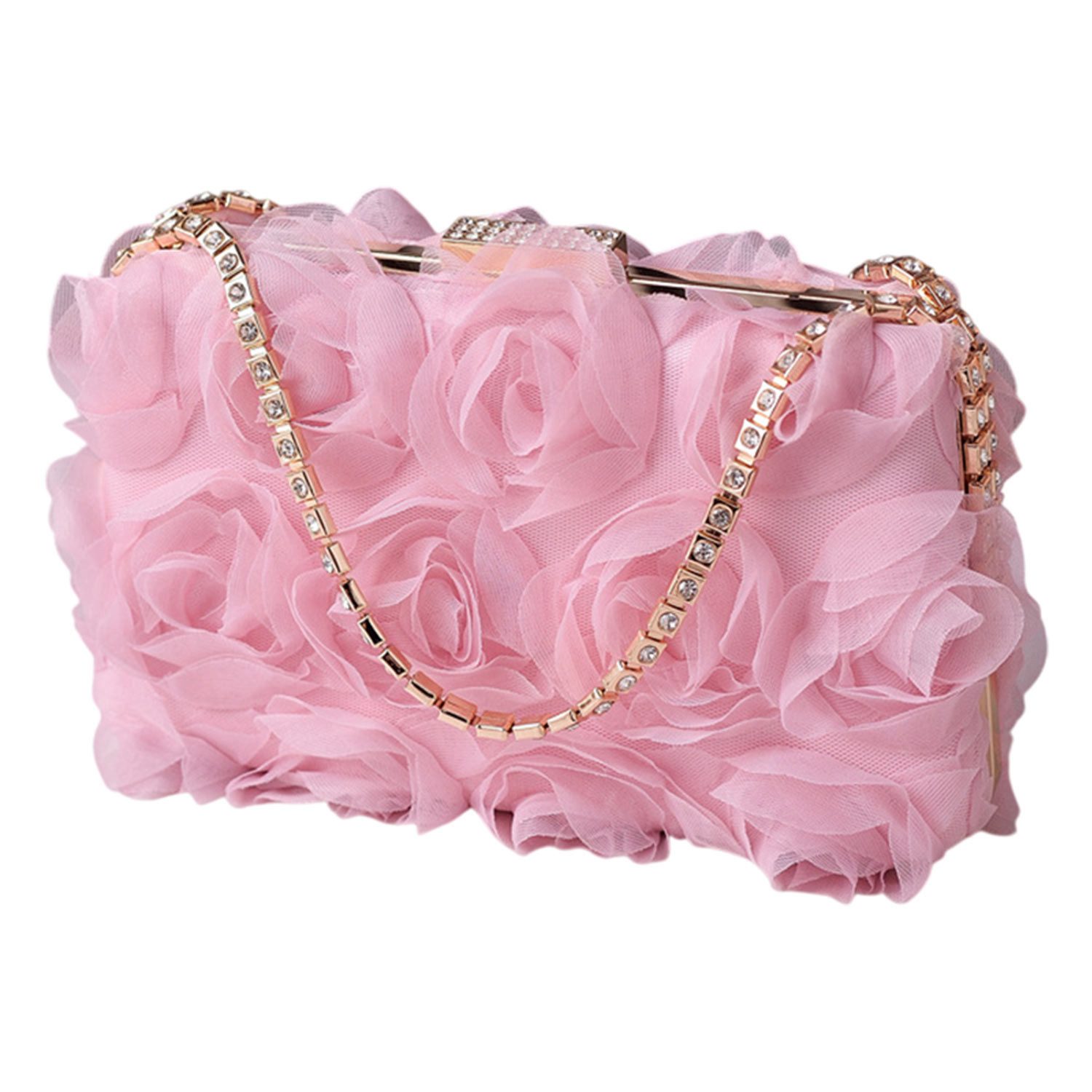 Handtasche Abendtasche für Damen,Blumen Clutch Tasche,Modische Tasche