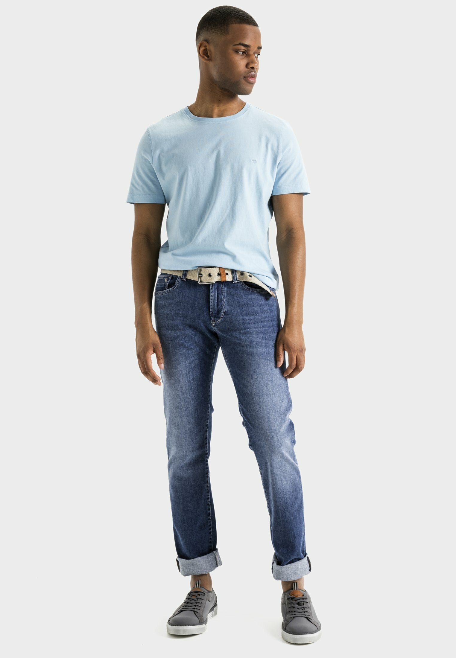 camel active 5-Pocket-Jeans Organic Cotton-Mix Jeans Slim Fit