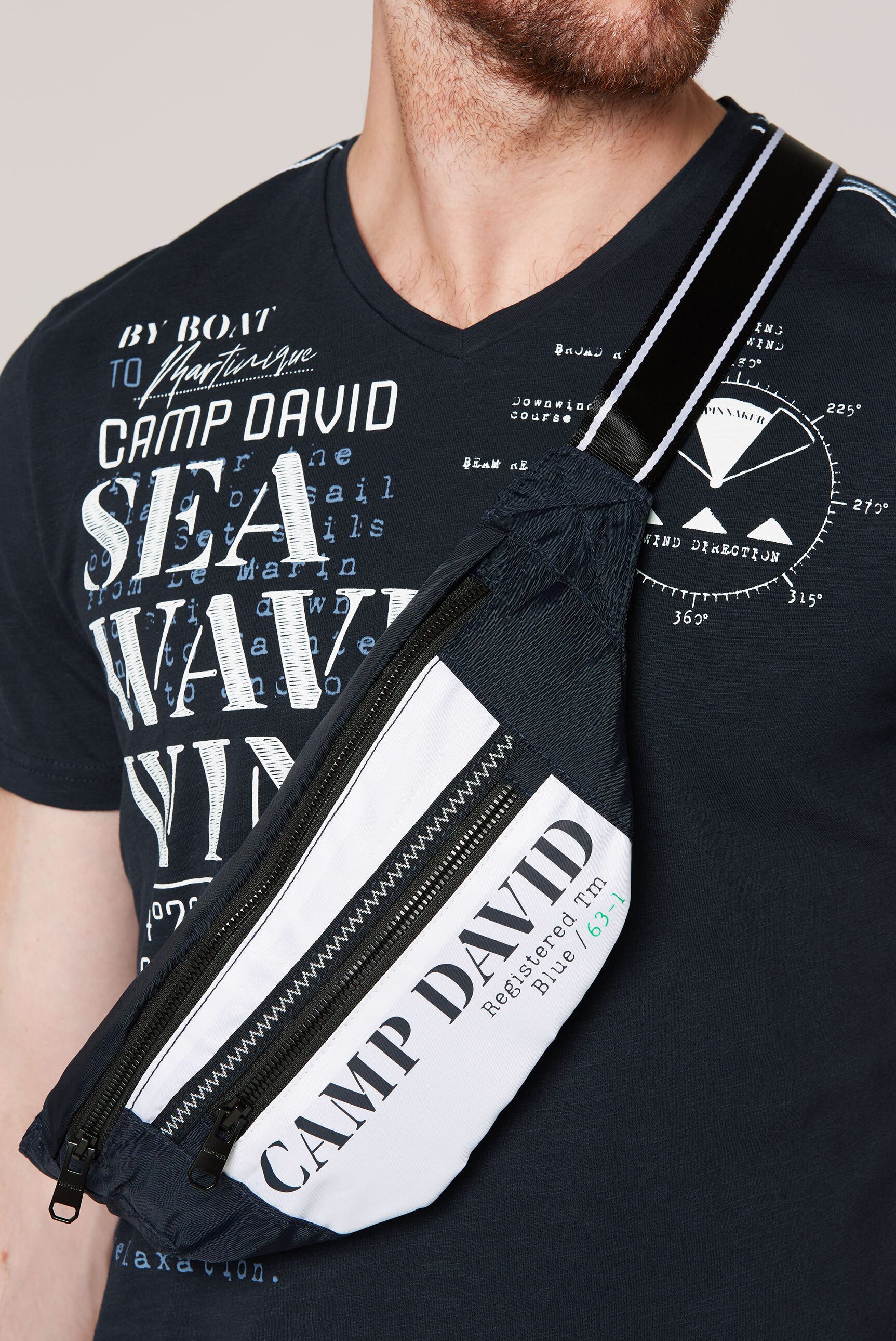 CAMP DAVID Gürteltasche, mit kleinem Vorfach